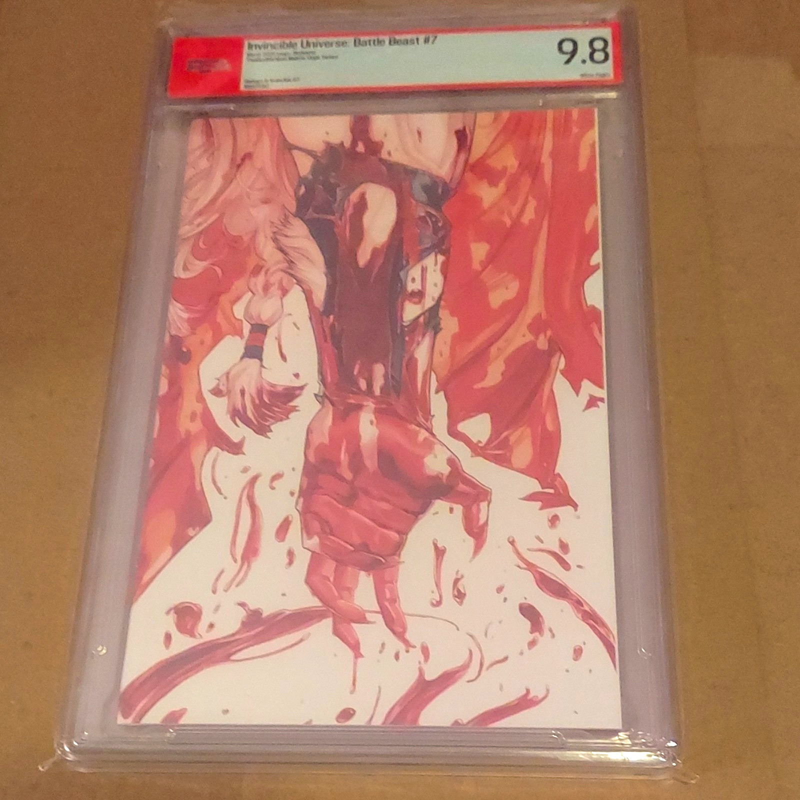 [PSA] Invincible Universe Battle Beast #7 PSA 9.8 Nimit Malavia Virgin Variant
