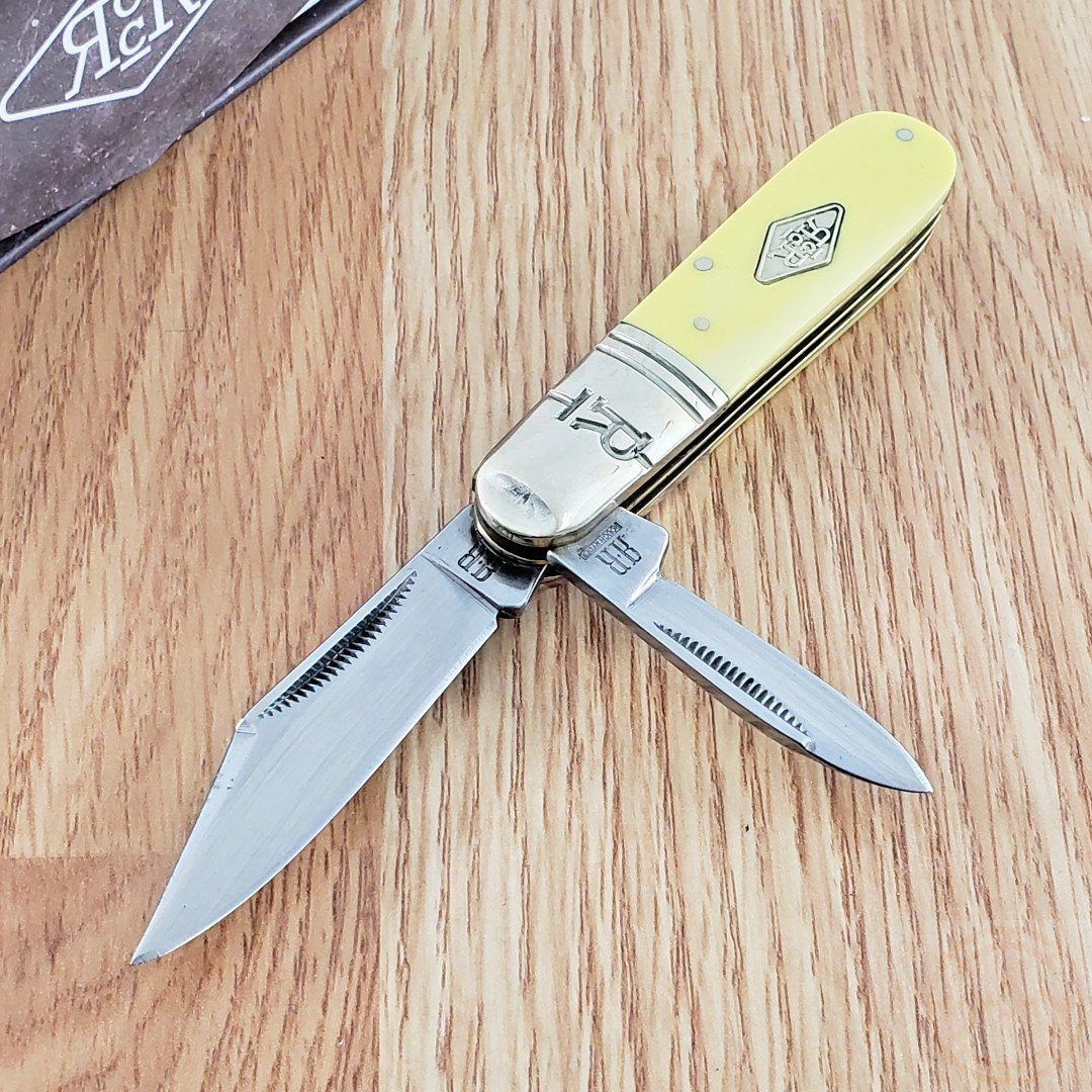 Rough Ryder Barlow Classic Pocket Knife Carbon Steel Blades Synthetic Handle