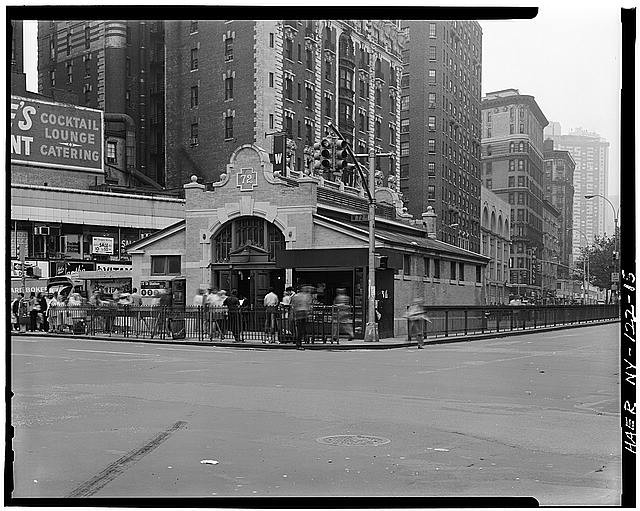 New York City NY 72nd Street Station IRT Subway 1900s North Entrance Facade