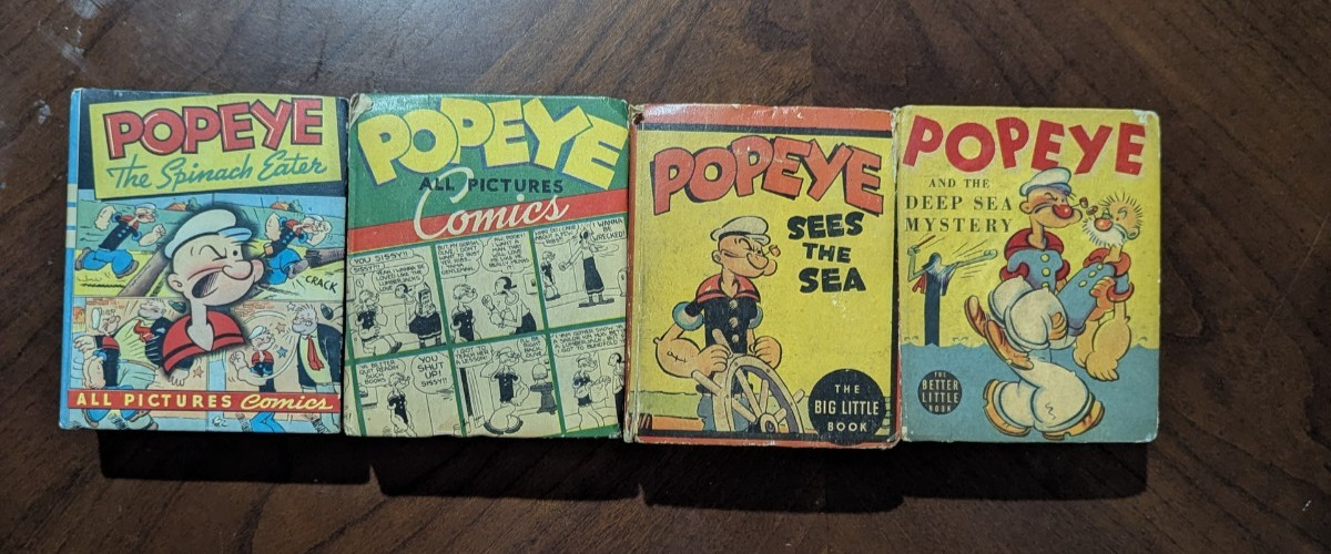 VINTAGE POPEYE BIG LITTLE BOOK WHITMAN COLLECTION