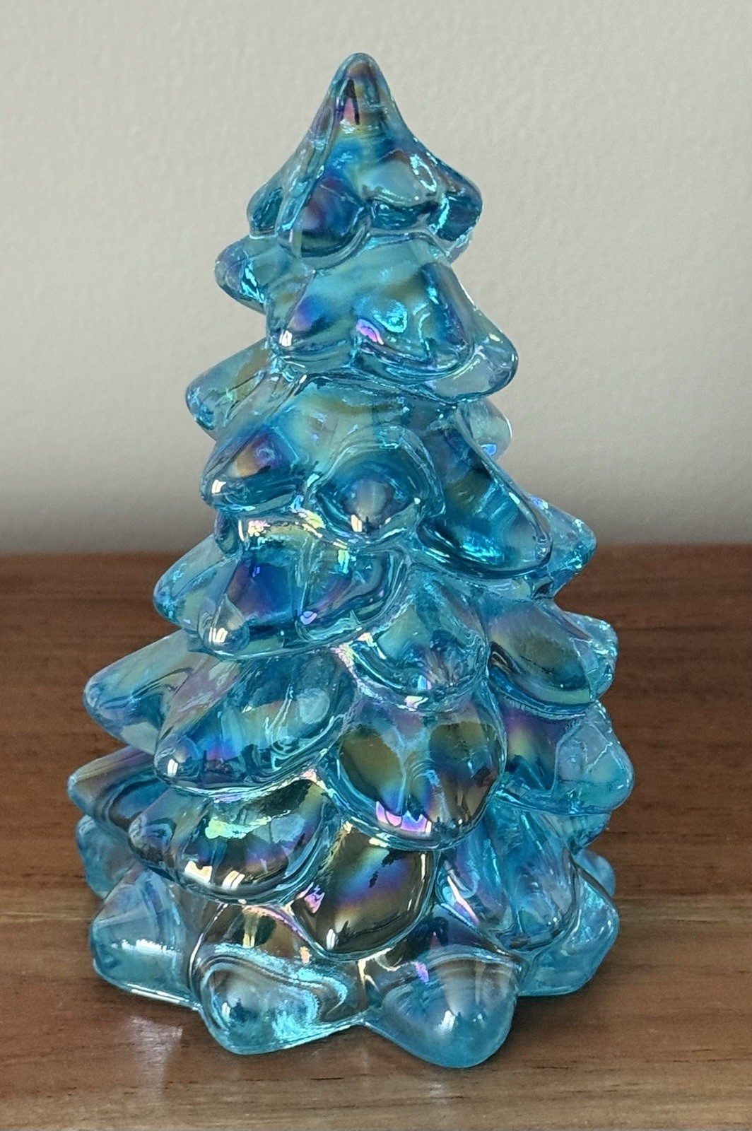Mosser Glass USA Christmas Tree - BUFFETT BLUE CARNIVAL - 5.5\