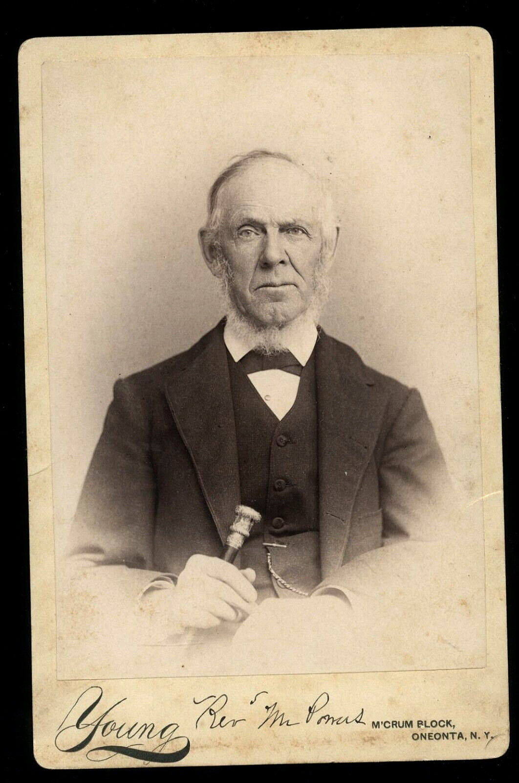 Rare Antique 1800s Photo Abolitionist Baptist Minister Reverend Ingraham Powers