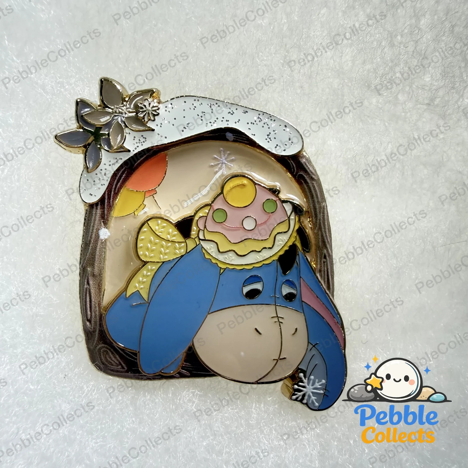 Shanghai Disney Winter 2025 Winnie the Pooh Eeyore Window Pin