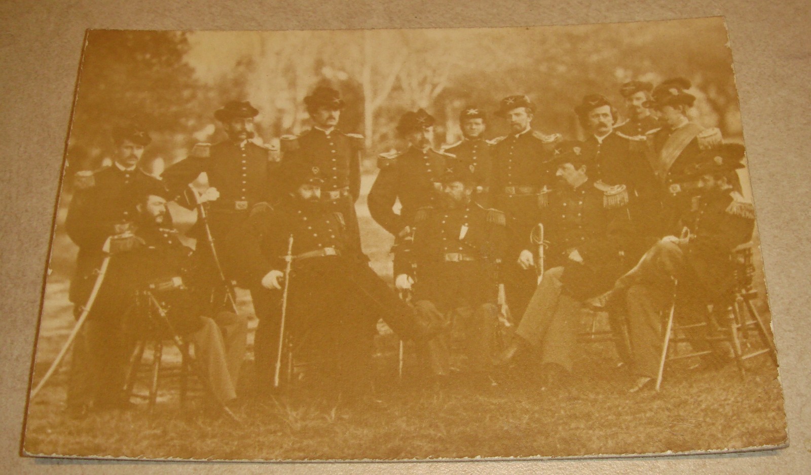 Vintage Civil War  Soldiers Officers  rare picture