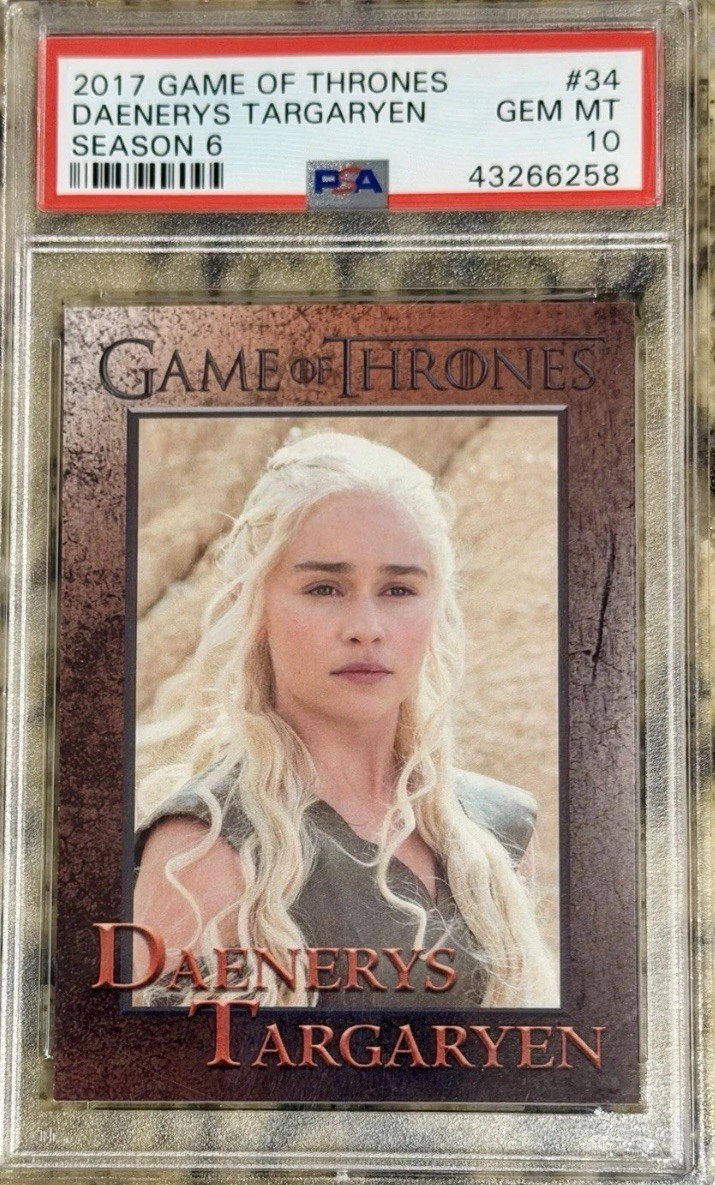 2017 Game Of Thrones Daenerys Targaryen 💎 PSA 10 💎 Very Low Pop