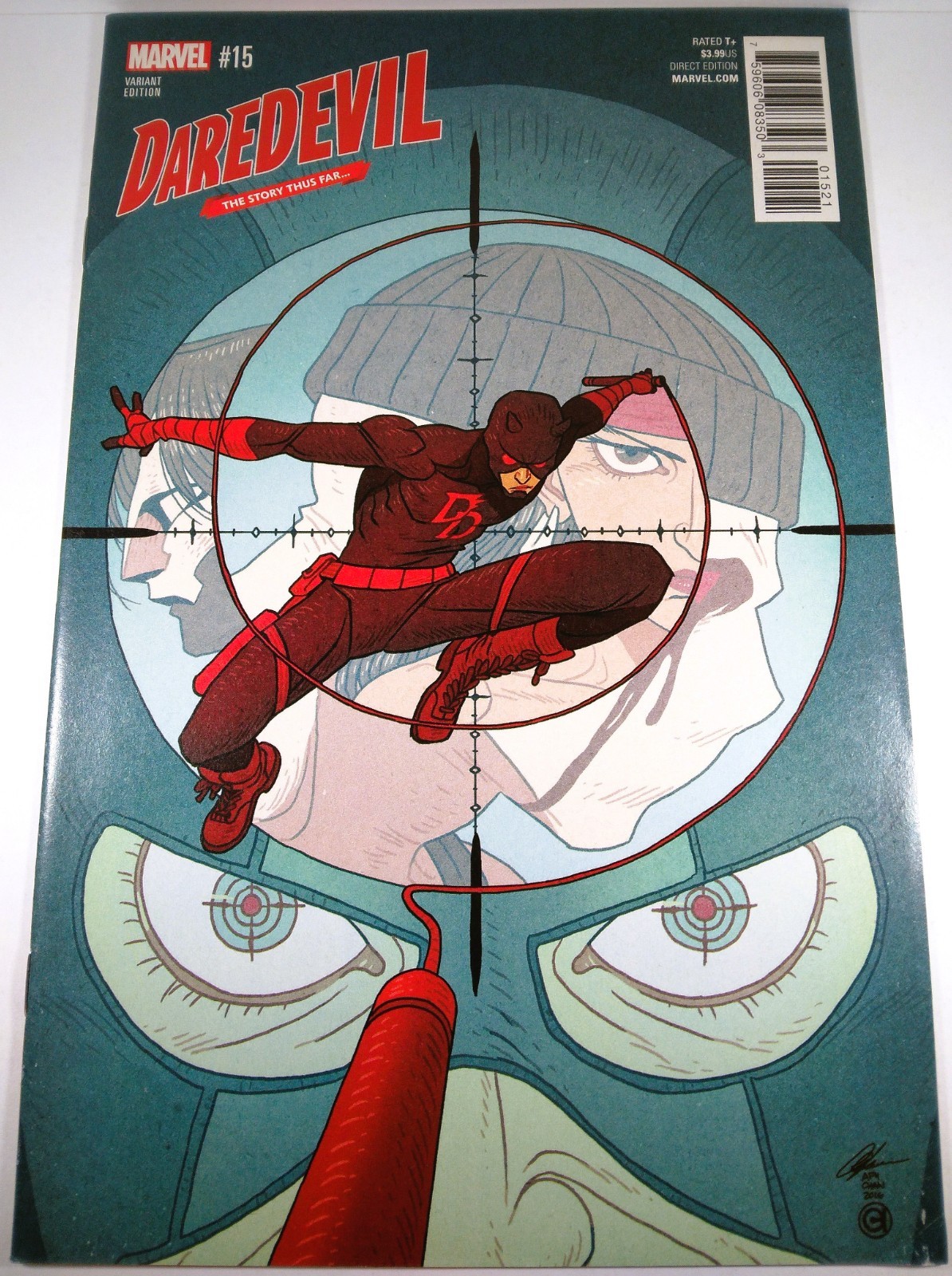 🔴🔥 DAREDEVIL #15 AFU CHAN VARIANT The Story Thus Far 2017 Born Again BULLSEYE