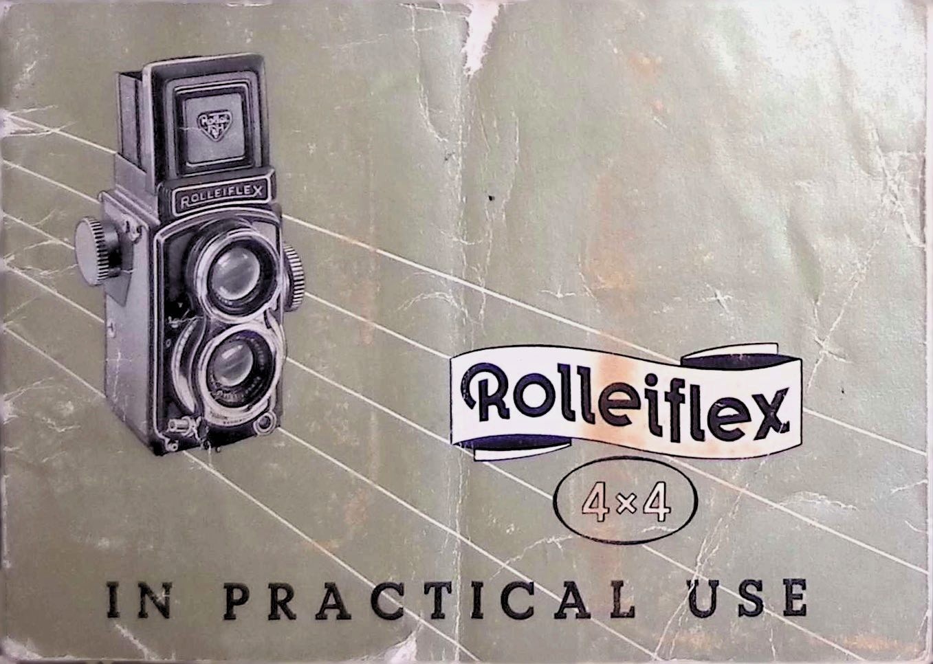 Rolleiflex 4x4 Manual 1950s 60mm Lens Depth-of-Field Charts Rolleinar Germany Rolleiflex 4x4 Manual 1950s 60mm Lens Depth-of-Field Charts Rolleinar Germany
