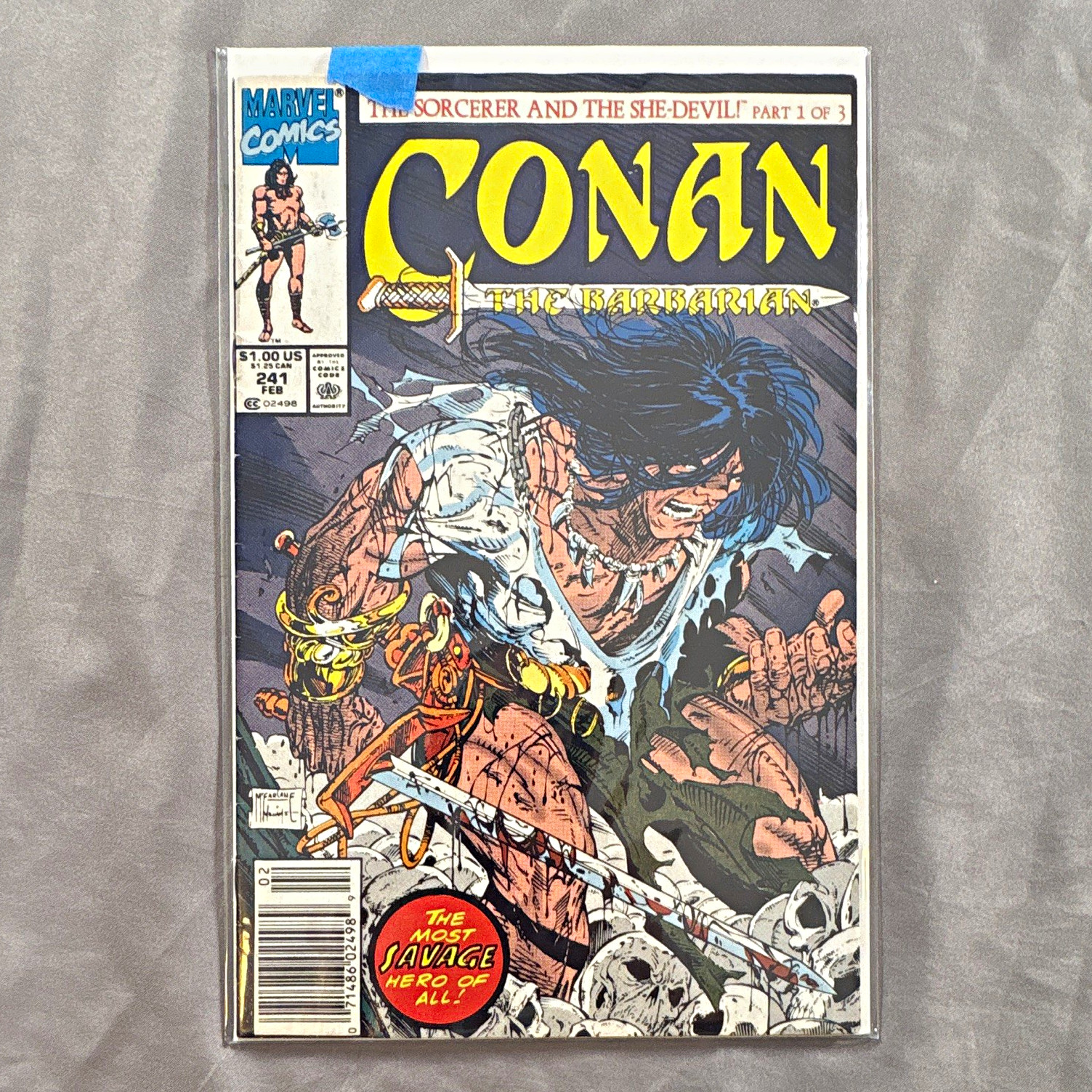 Marvel Comics Conan the Barbarian #241 The Sorcerer and the She-Devil McFarlane Marvel Comics Conan the Barbarian #241 The Sorcerer and the She-Devil McFarlane