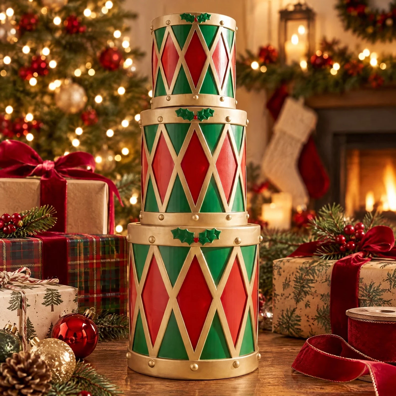 STACKED DRUMS Holiday Time 33