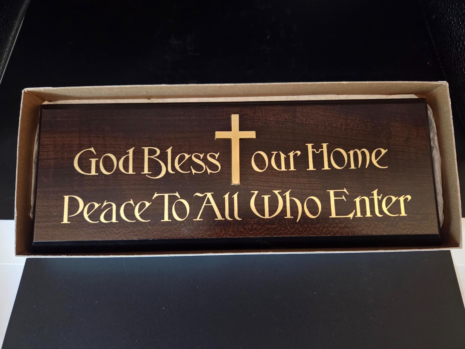 God Bless Our Home - Peace To All Who Enter......Plaque Brand New