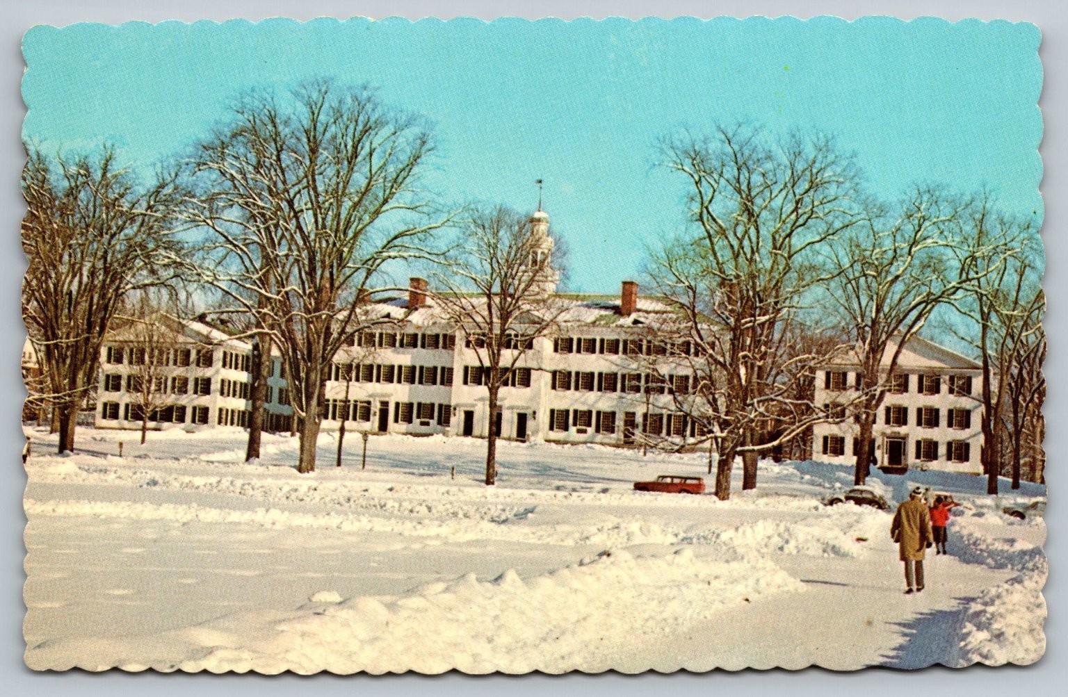 Vintage Dartmouth Row Dartmouth College Hanover NH Winter Postcard Vintage Dartmouth Row Dartmouth College Hanover NH Winter Postcard