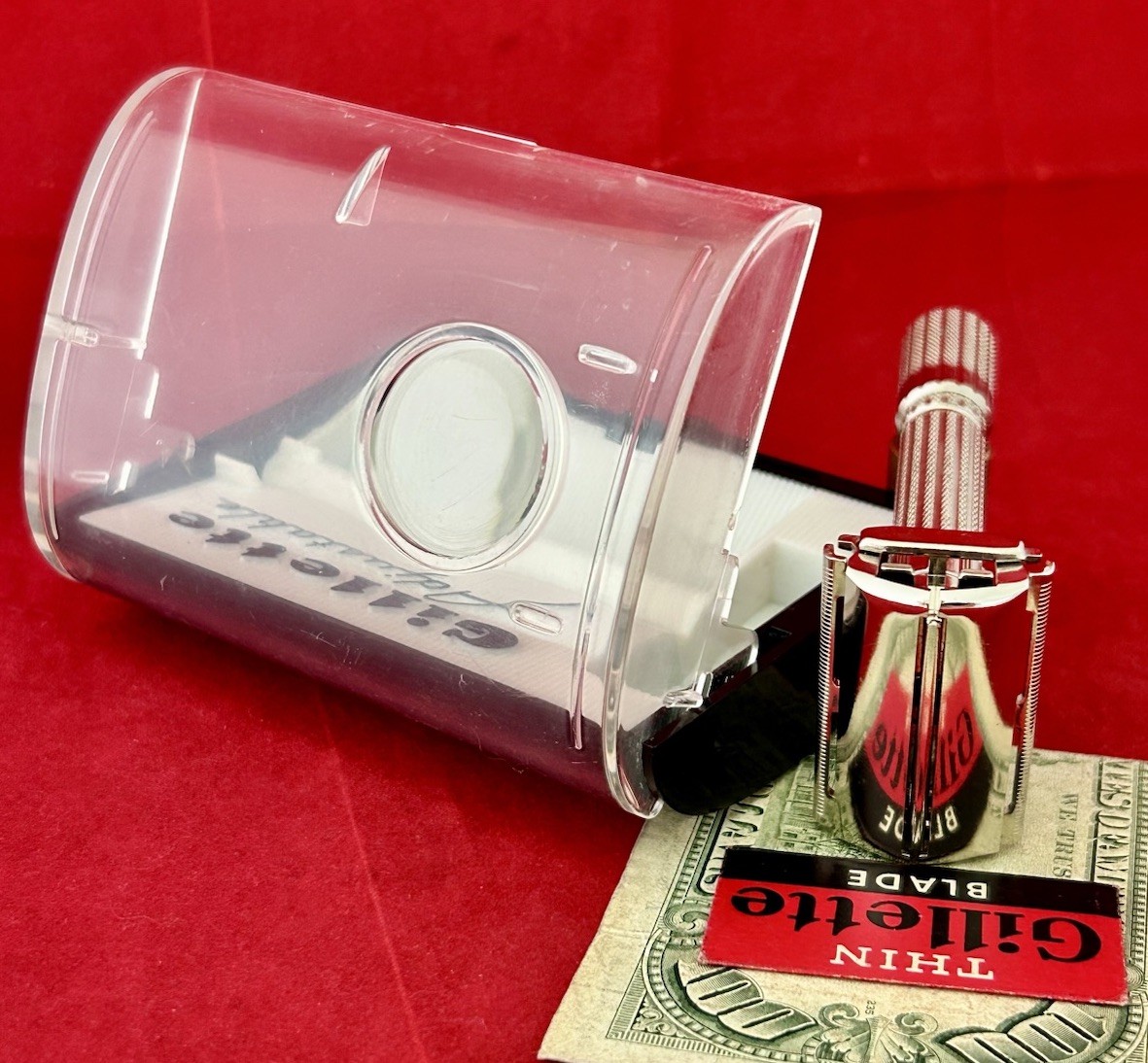 Vtg 1960 GILLETTE 195 Adjustable Fat Boy Razor & Case NOS Blade MCM OUTSTANDING Vtg 1960 GILLETTE 195 Adjustable Fat Boy Razor & Case NOS Blade MCM OUTSTANDING