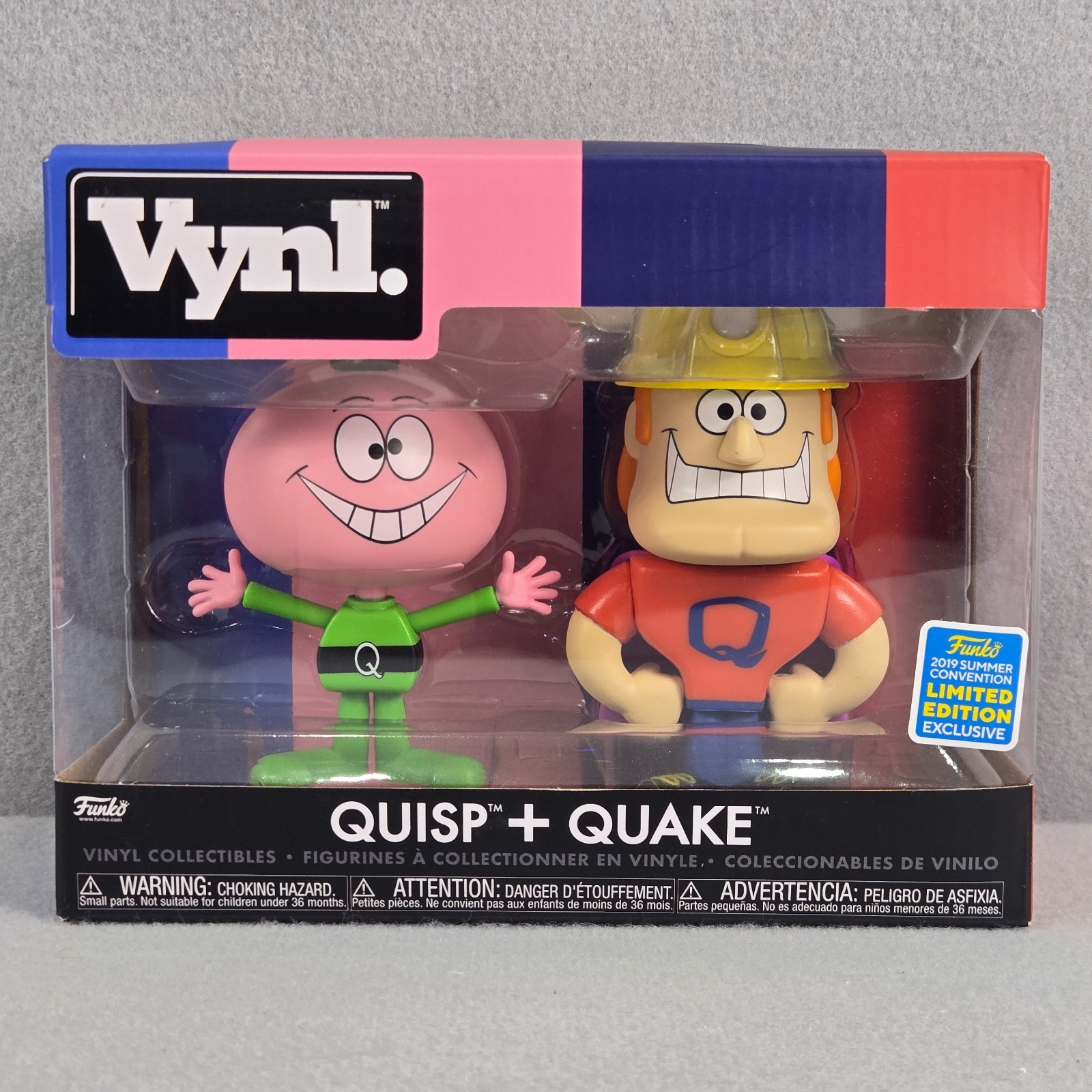 Funko Vynl. QUISP AND QUAKE 2 pack NIB 2019 Summer Convention Funko Vynl. QUISP AND QUAKE 2 pack NIB 2019 Summer Convention