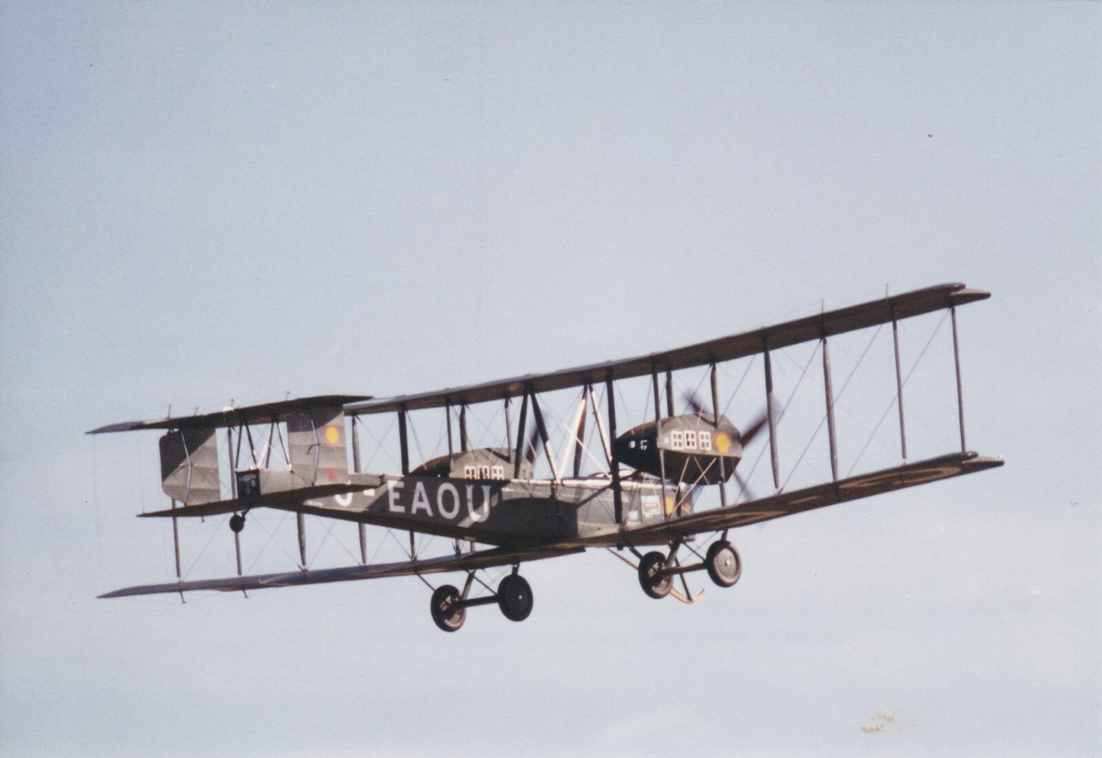 AIR155) PC RP Australia, Replica of Vickers Vimy WWI Bomber, original aircraft o AIR155) PC RP Australia, Replica of Vickers Vimy WWI Bomber, original aircraft o