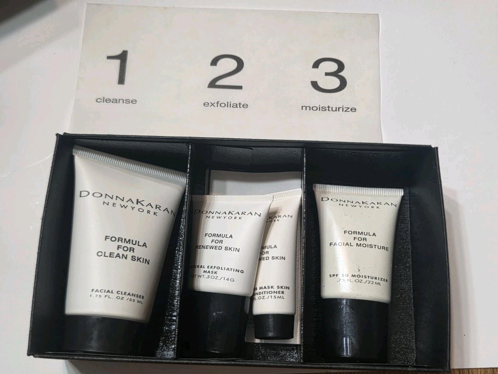 Vintage Donna Karan Formula Skincare Kit Eva Stern Model Estate Rare Sample