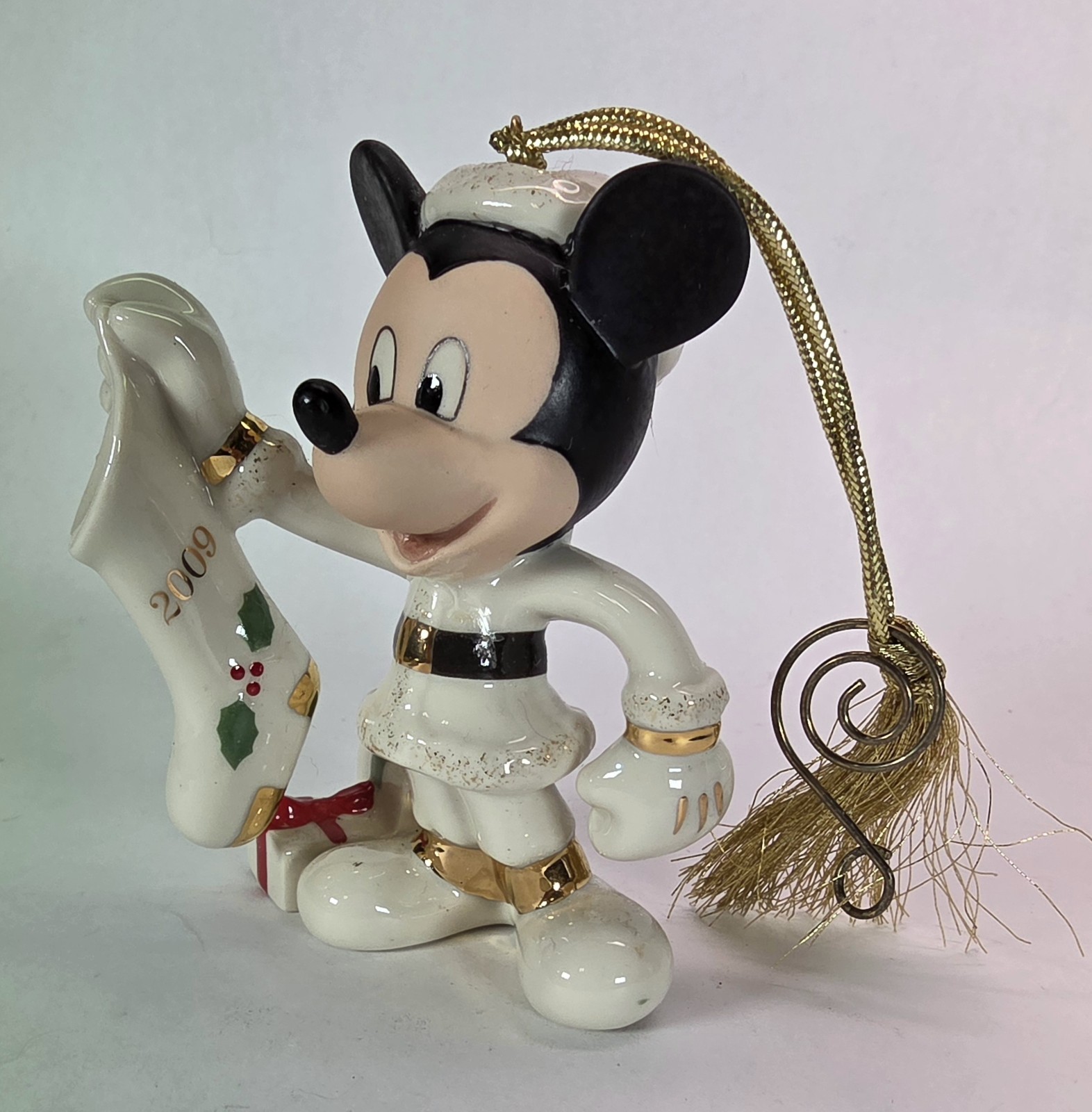 Lenox Disney 2009 Mickeys Stocking Stuffer Annual Porcelain Ornament