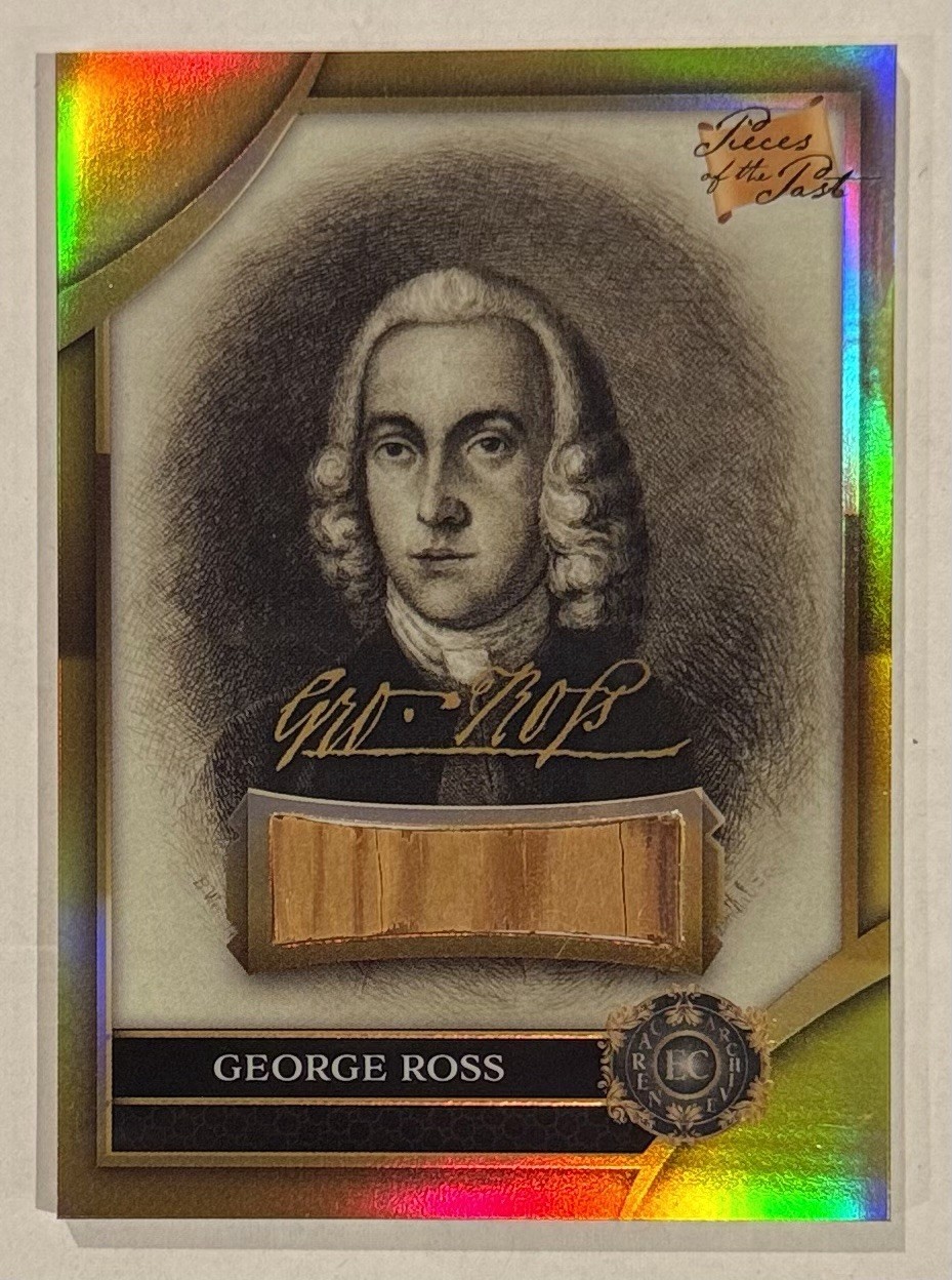 2025 Pieces of the Past-George Ross-Freedom Fighters Edition- WOOD RELIC- RARE