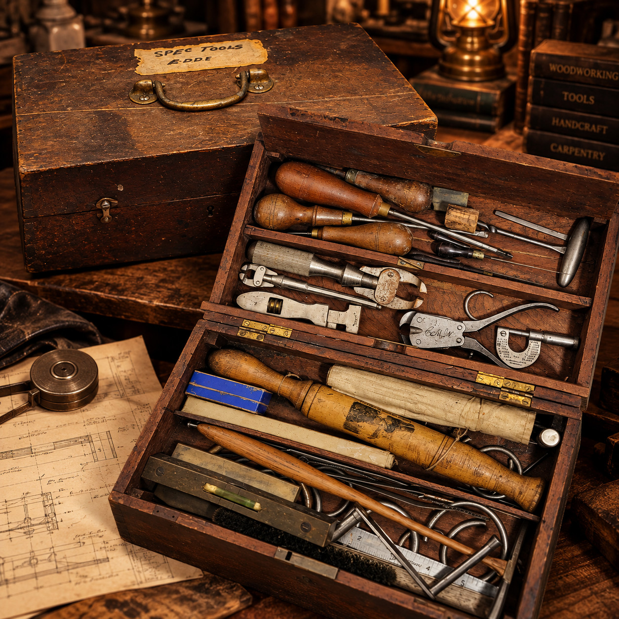 Antique Clock Worker Tool Chest Collection Brown & Sharpe 1875 Patent Tools