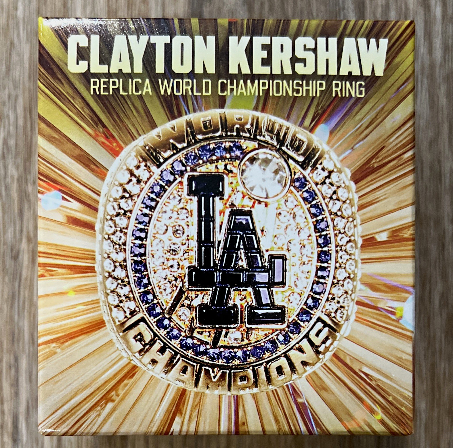 KloanZ Inc. Clayton Kershaw LA Dodgers #22 Replica Championship Ring Crystal