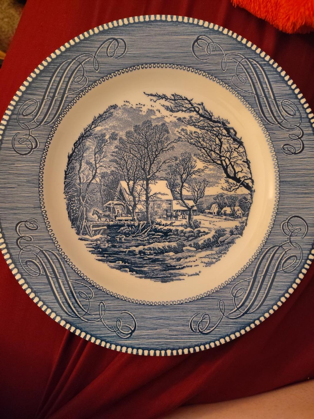 73+ Piece Vintage Currier & Ives Collection Blue & White 1950s–1970s