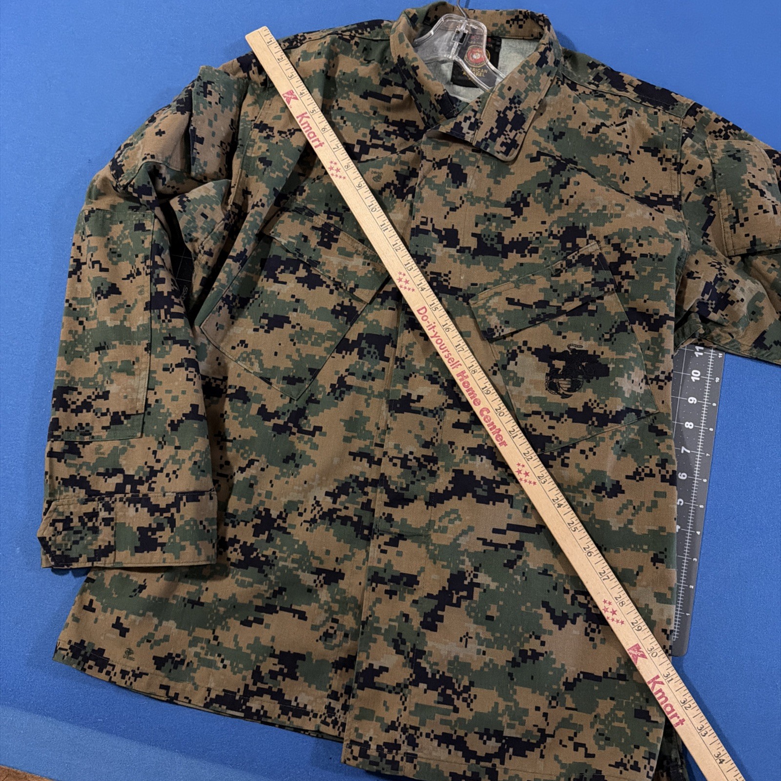 American Apparel Woodland Marpat Camo Shirt/Jacket Med-Reg Blouse Digital Marine