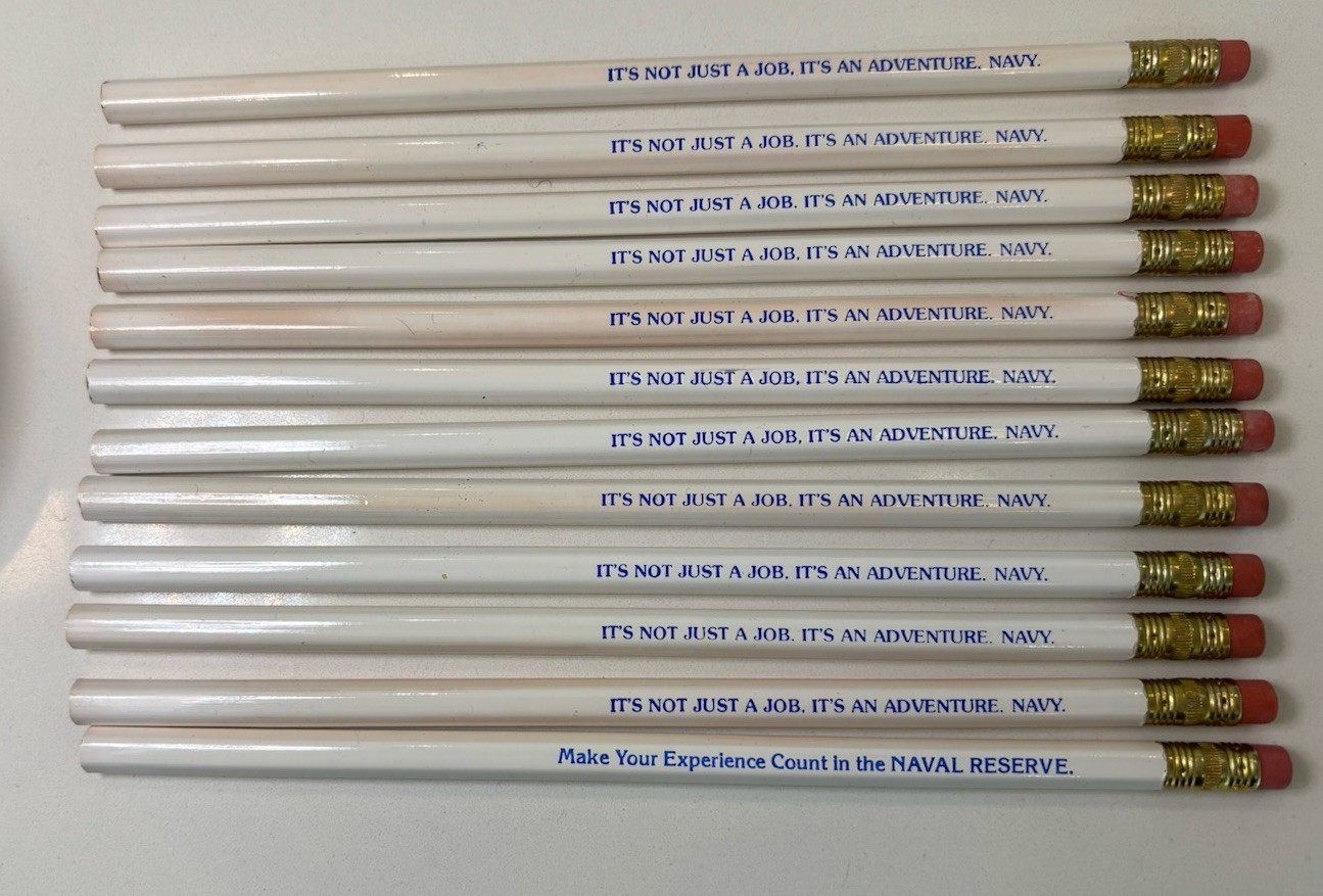 12 Vtg 1970s 1980s US Navy Recruiting Pencils - Not Just A Job 12 Vtg 1970s 1980s US Navy Recruiting Pencils - Not Just A Job