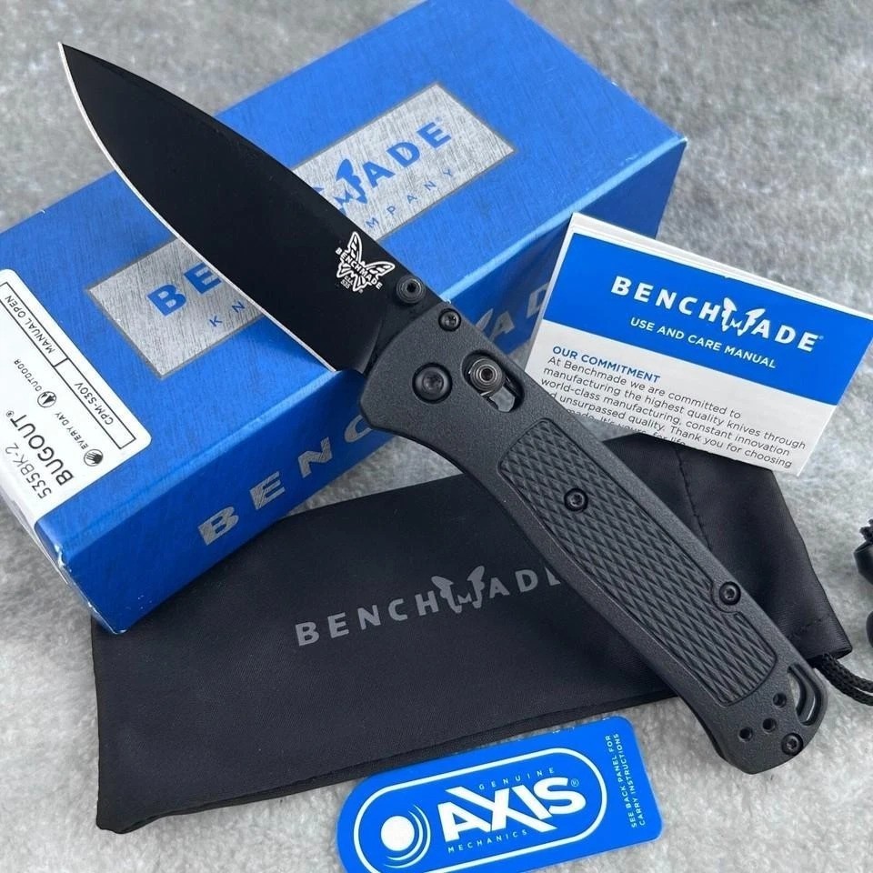 Benchmade Bugout AXIS Lock Knife Black CF-Elite (3.24\