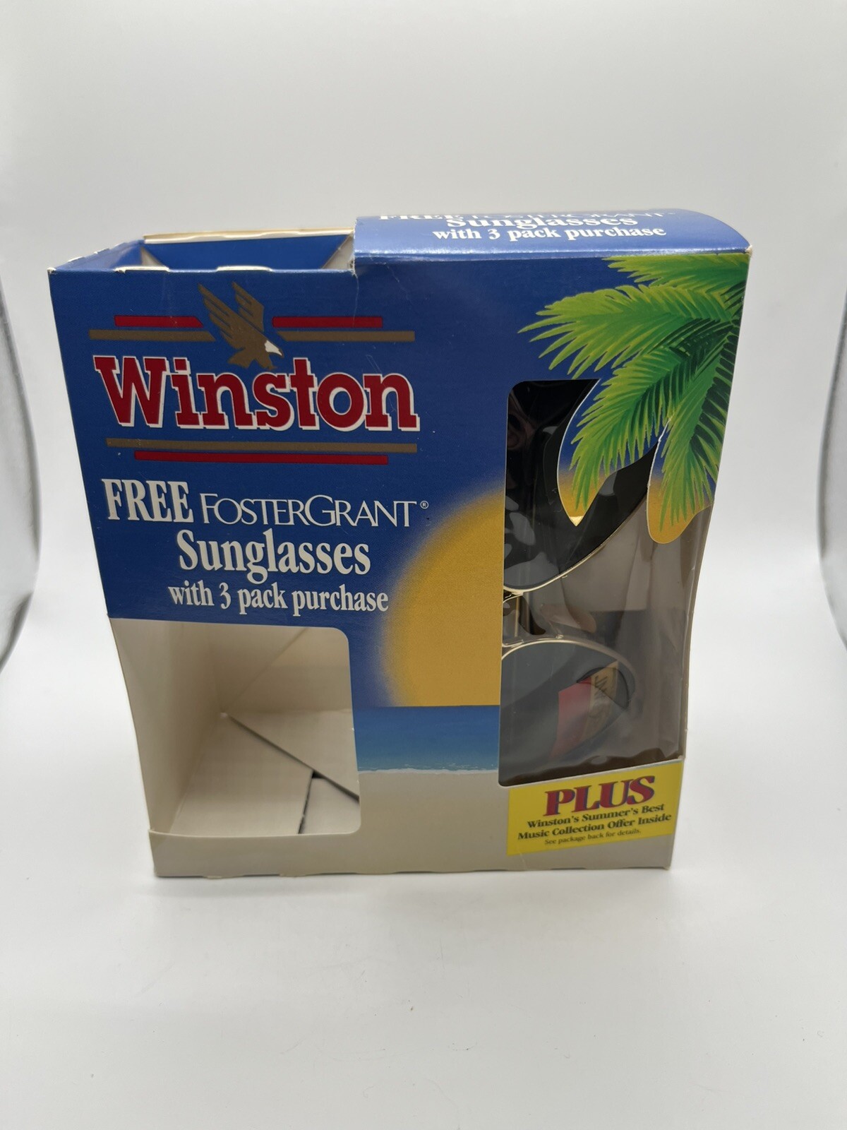 Winston Cigarettes Foster Grant Aviator Sunglasses 1990\'s Promo Glasses NOS