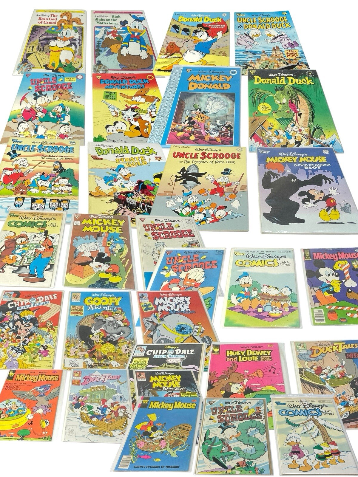 Lot of 30 Walt Disney's Comics Album & Comics Gladstone London Editions & More