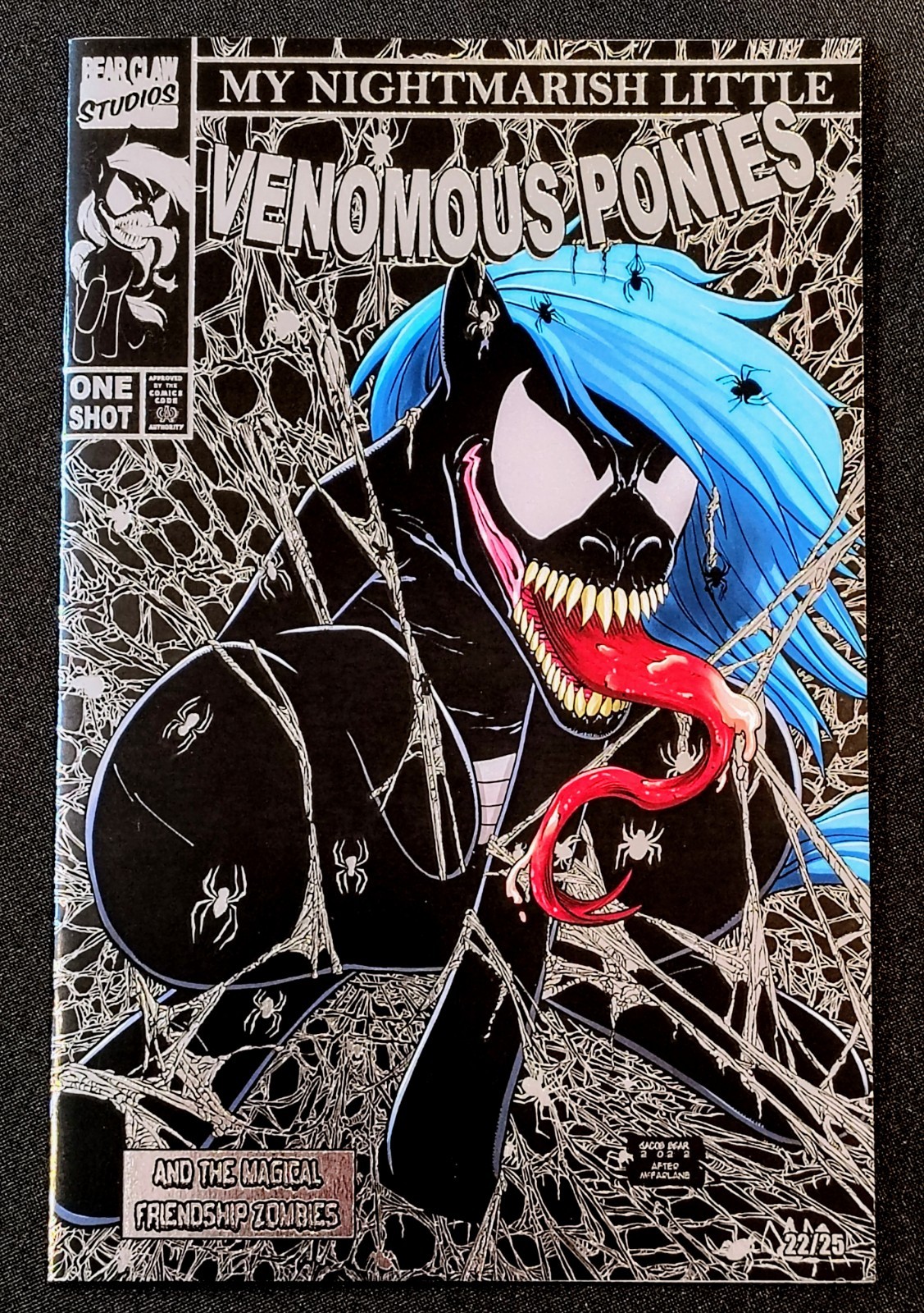 Nightmarish Little Venomous Ponies McFarlane Spider-Man Silver Foil #22/25 Rare Nightmarish Little Venomous Ponies McFarlane Spider-Man Silver Foil #22/25 Rare