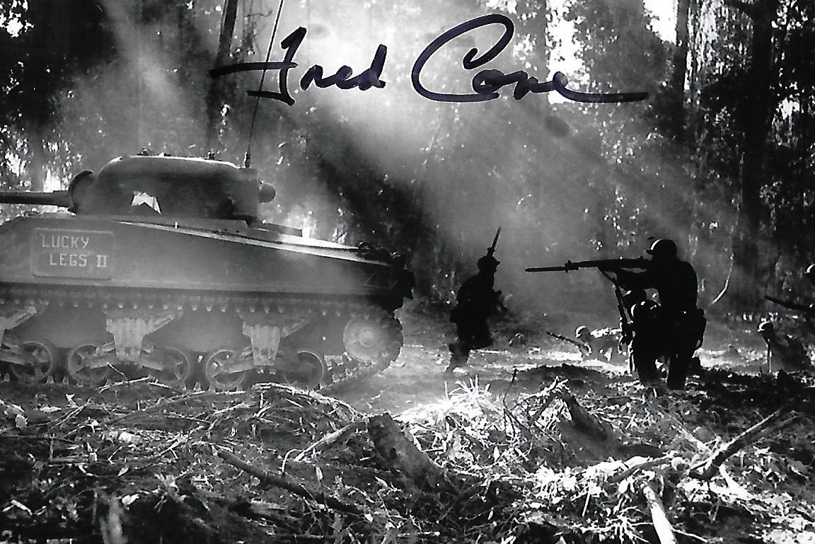 Fred Cone autograph 4x6 photo WW II Iwo Jima Pacific Theater NFL COA Rare LOOK Fred Cone autograph 4x6 photo WW II Iwo Jima Pacific Theater NFL COA Rare LOOK