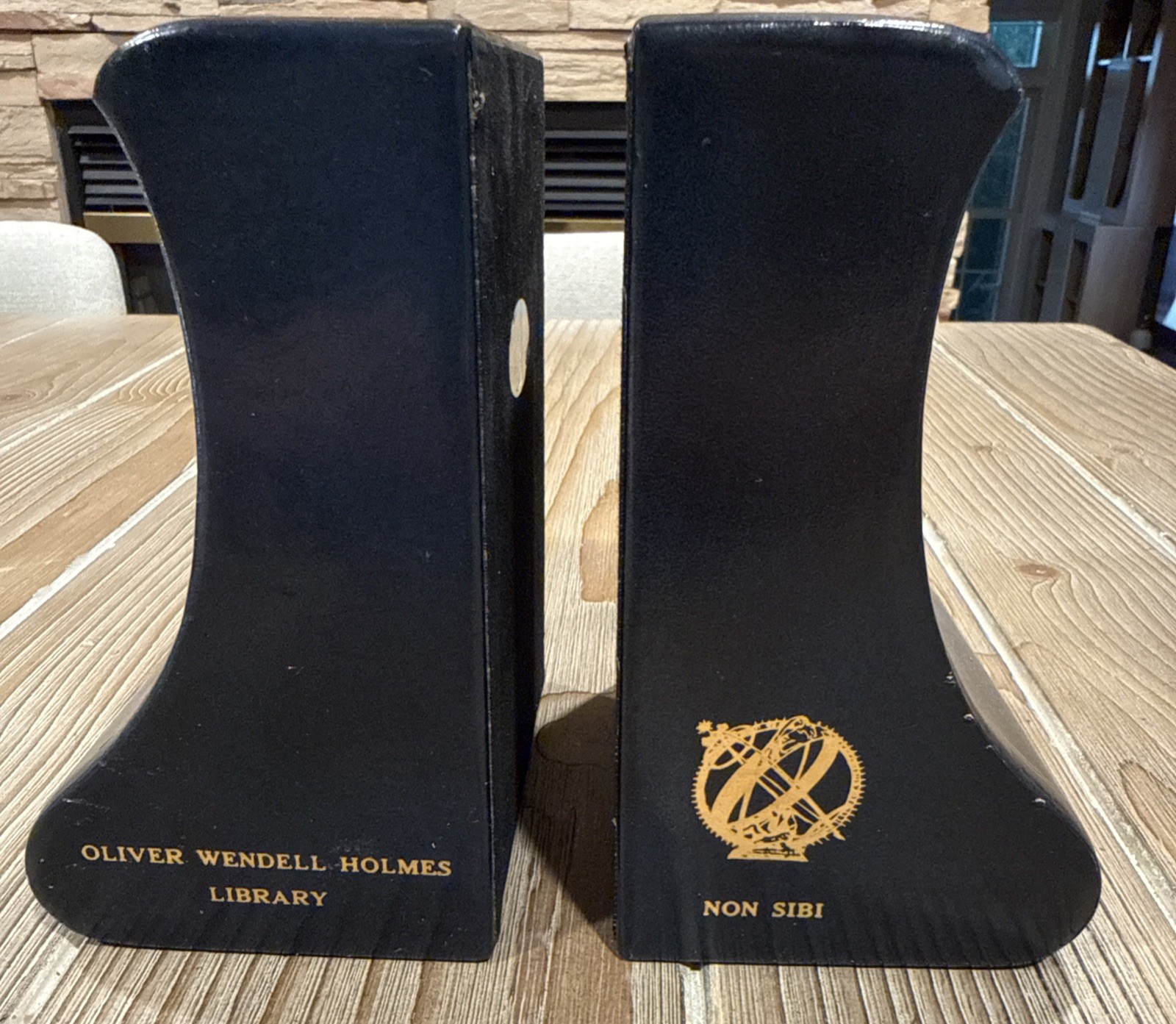 Vtg Phillips Academy Andover Oliver Wendell Holmes Library Non Sibi Bookends Set Vtg Phillips Academy Andover Oliver Wendell Holmes Library Non Sibi Bookends Set