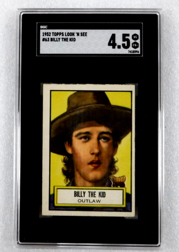 1952 Topps Look 'N' Seen # 63 Billy The Kid SGC 4.5 VG-EX+