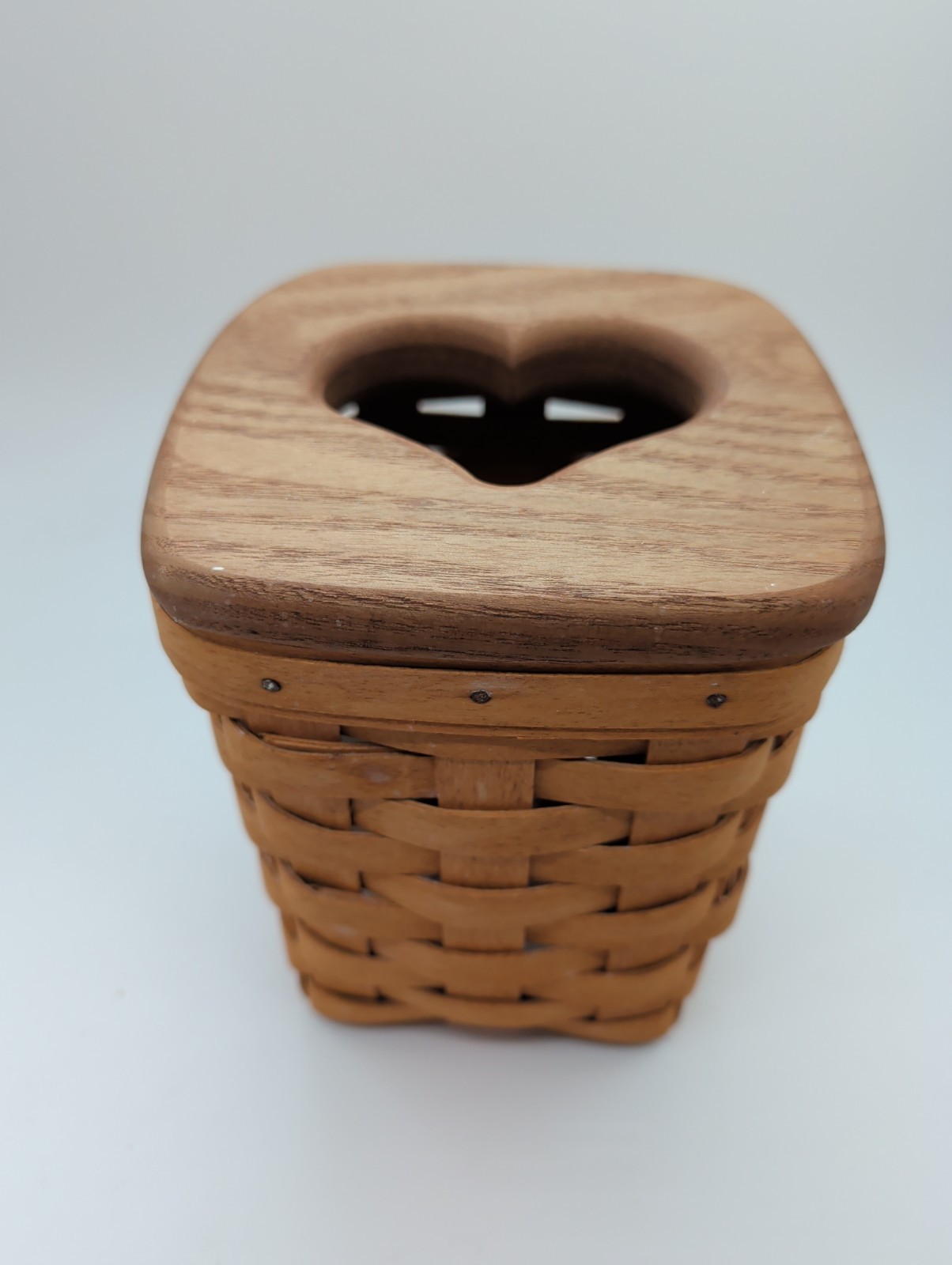 Vintage 1993 Longaberger Heart Cut Out Tissue Box Vintage 1993 Longaberger Heart Cut Out Tissue Box