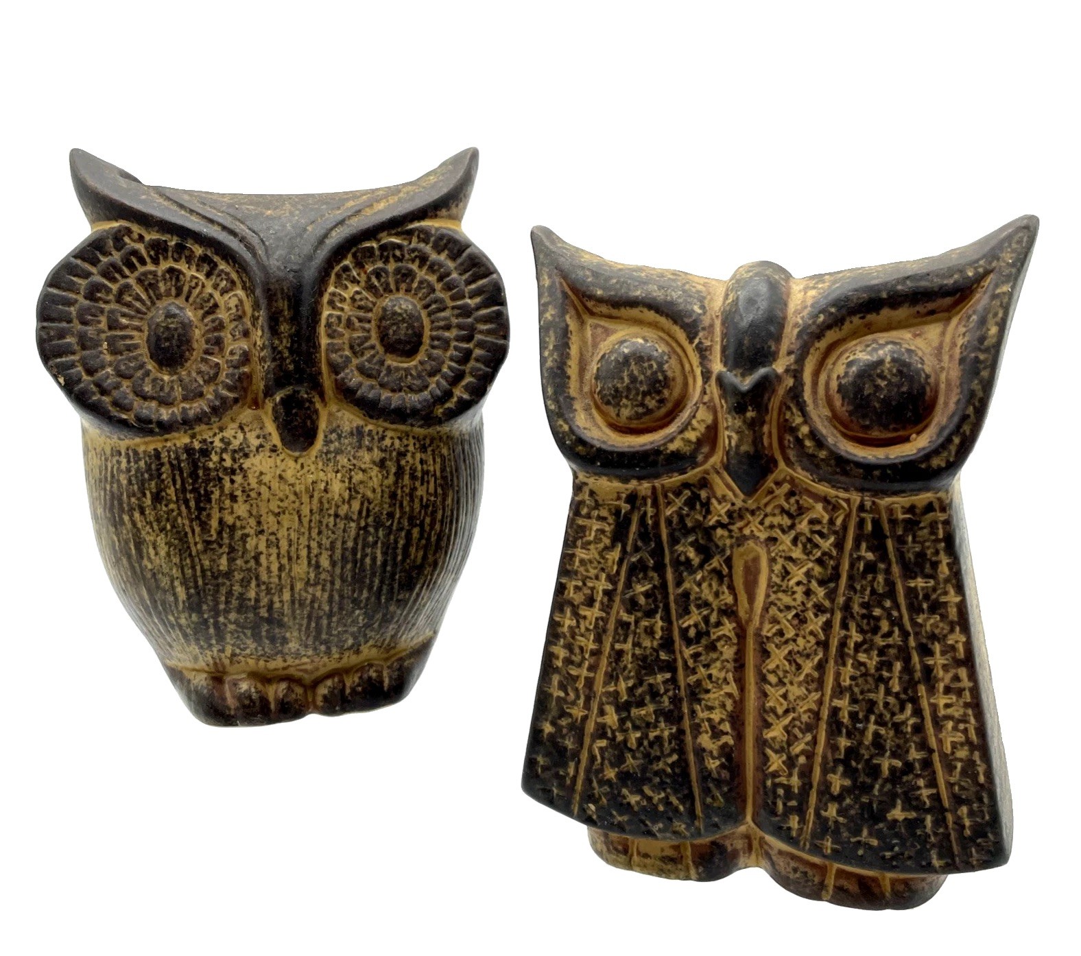 2 Vintage Retro Rubens Original Owl Planters Cute Whimsical 6\ 2 Vintage Retro Rubens Original Owl Planters Cute Whimsical 6\