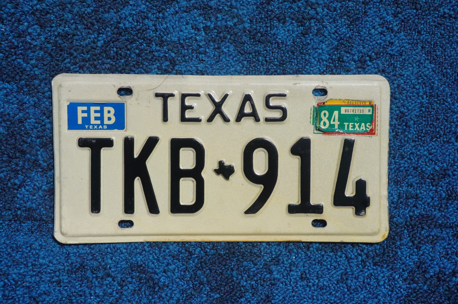 1984 Texas Passenger License Plate 1984 Texas Passenger License Plate