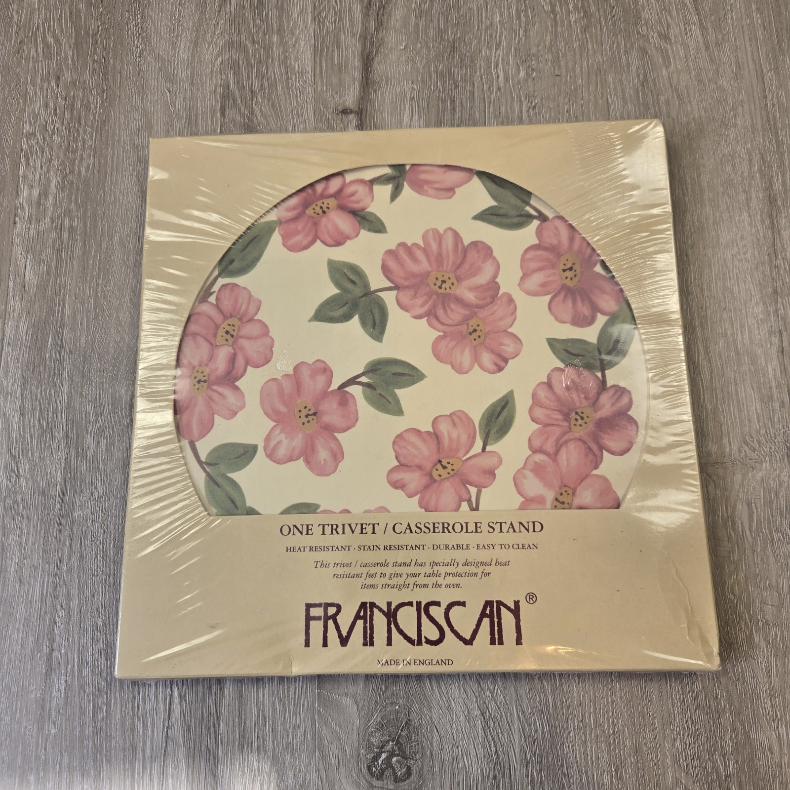 NEW Franciscan Desert Rose  One Trivet 60th Anniversary 