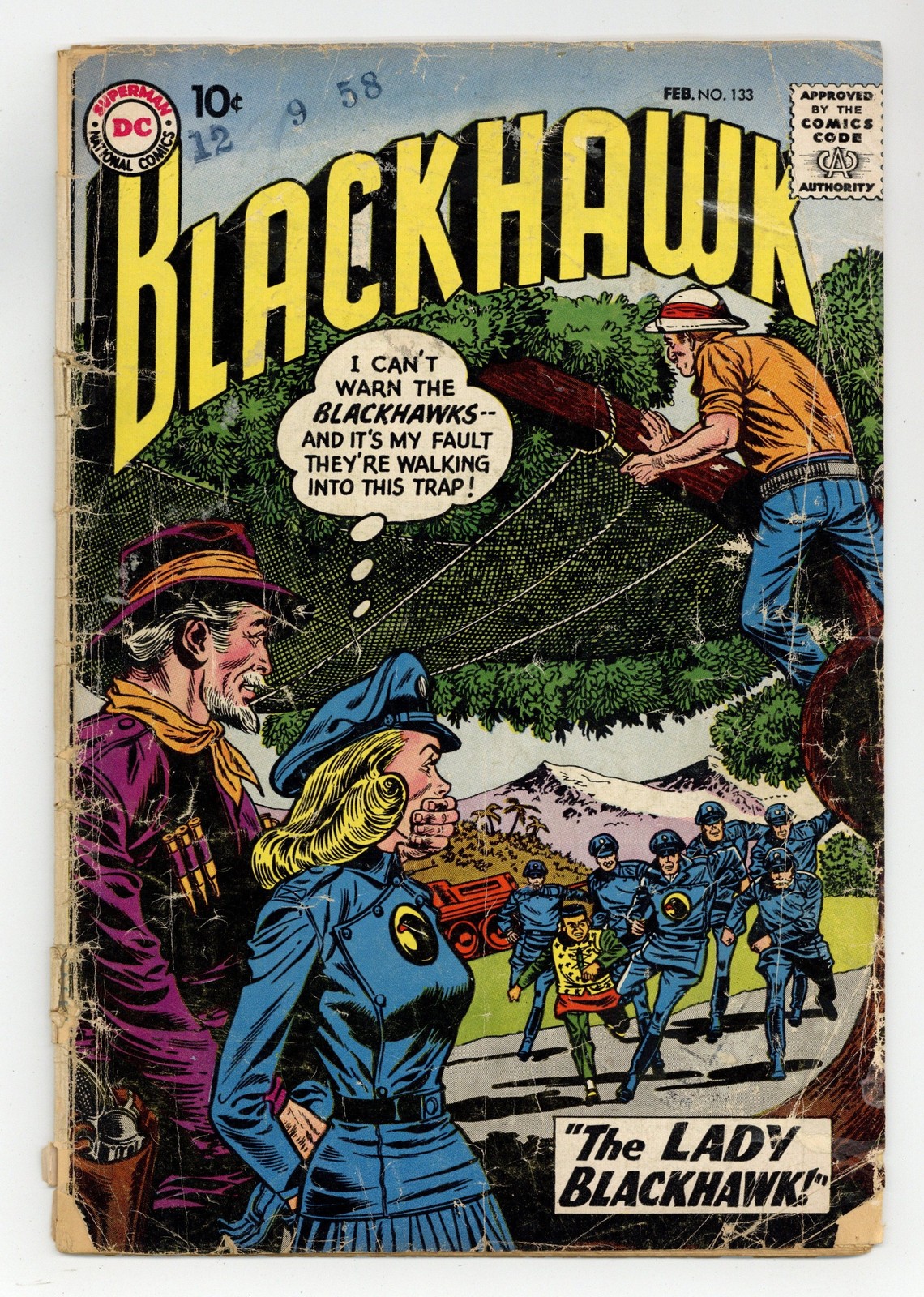 Blackhawk #133 GD- 1.8 1959 1st app. Lady Blackhawk