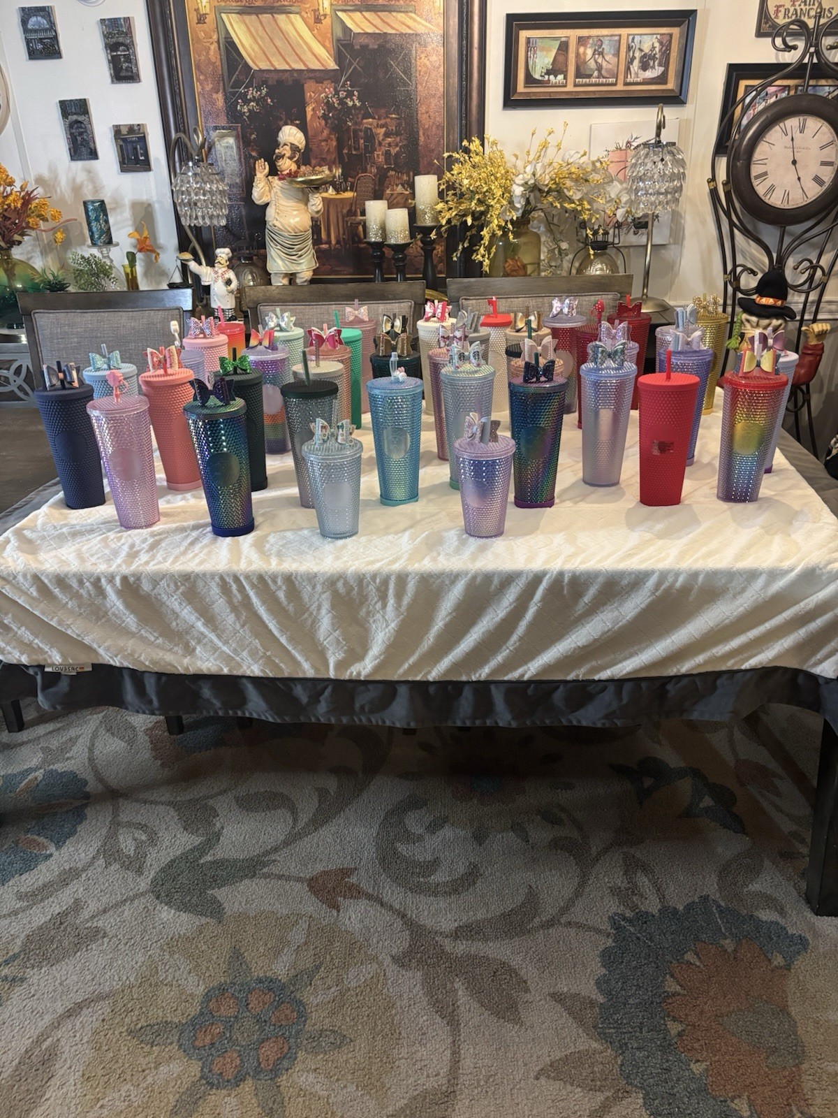 41 Starbucks Studded Cup Tumblers LOT form overseas LIMITED EDITION-RARE 41 Starbucks Studded Cup Tumblers LOT form overseas LIMITED EDITION-RARE