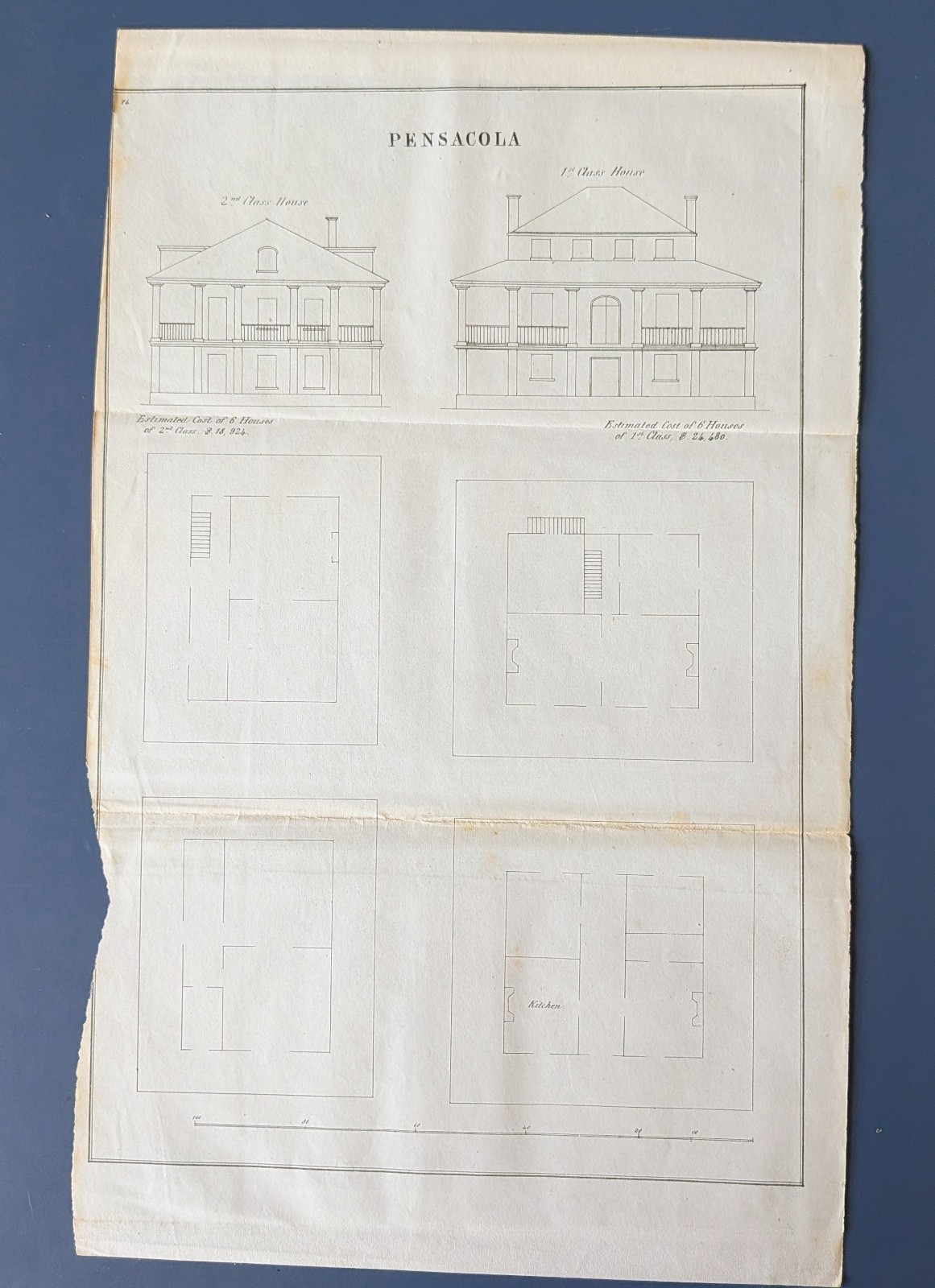 1844 Pensacola Navy Yard Plan Officers’ Quarters, 1st & 2nd Class Houses 1844 Pensacola Navy Yard Plan Officers’ Quarters, 1st & 2nd Class Houses