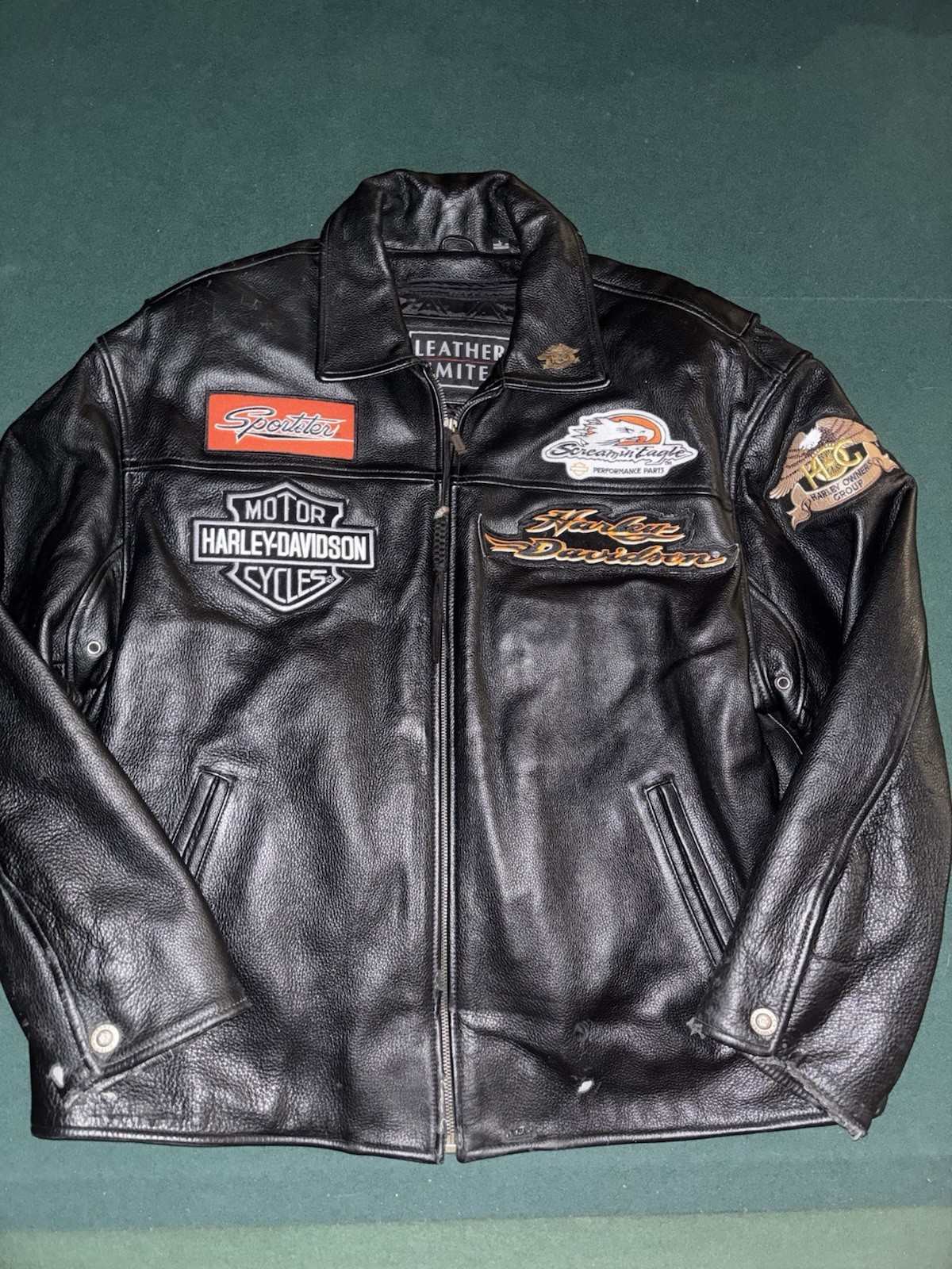 1983 Original HOG Harley-Davidson Leather Jacket (Limited Leather) Size Large