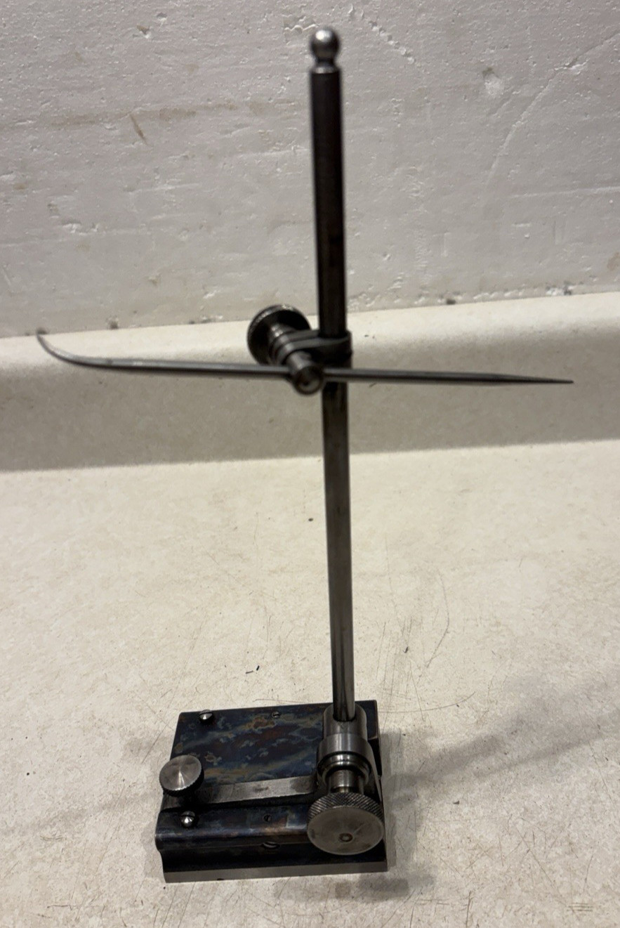 Vintage Machinist Surface Gauge Gage UNBRANDED Steel