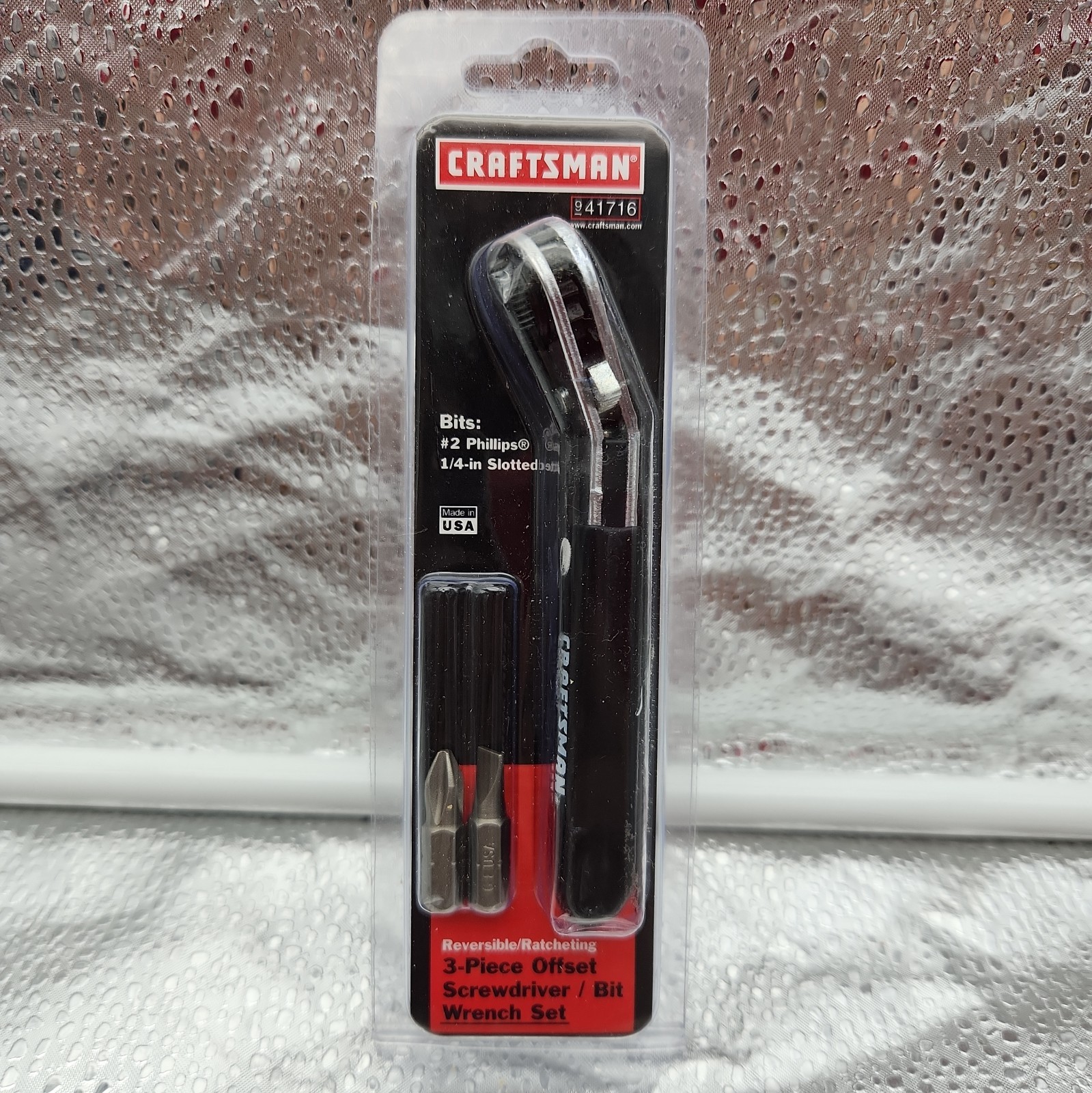 Tool 3-Piece Offset Reversible Ratcheting Screwdriver Sears Craftsman USA 41716 Tool 3-Piece Offset Reversible Ratcheting Screwdriver Sears Craftsman USA 41716