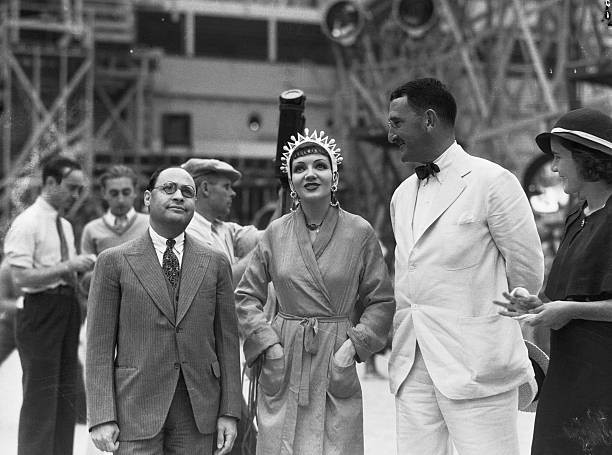 Emanuel Cohen vice president of Paramount Studios actress Claudett- Old Photo