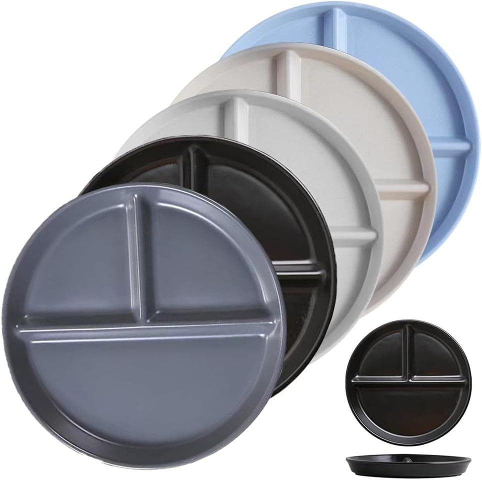 Portion Control Plate for Balanced Eating (5 Pack), 9\