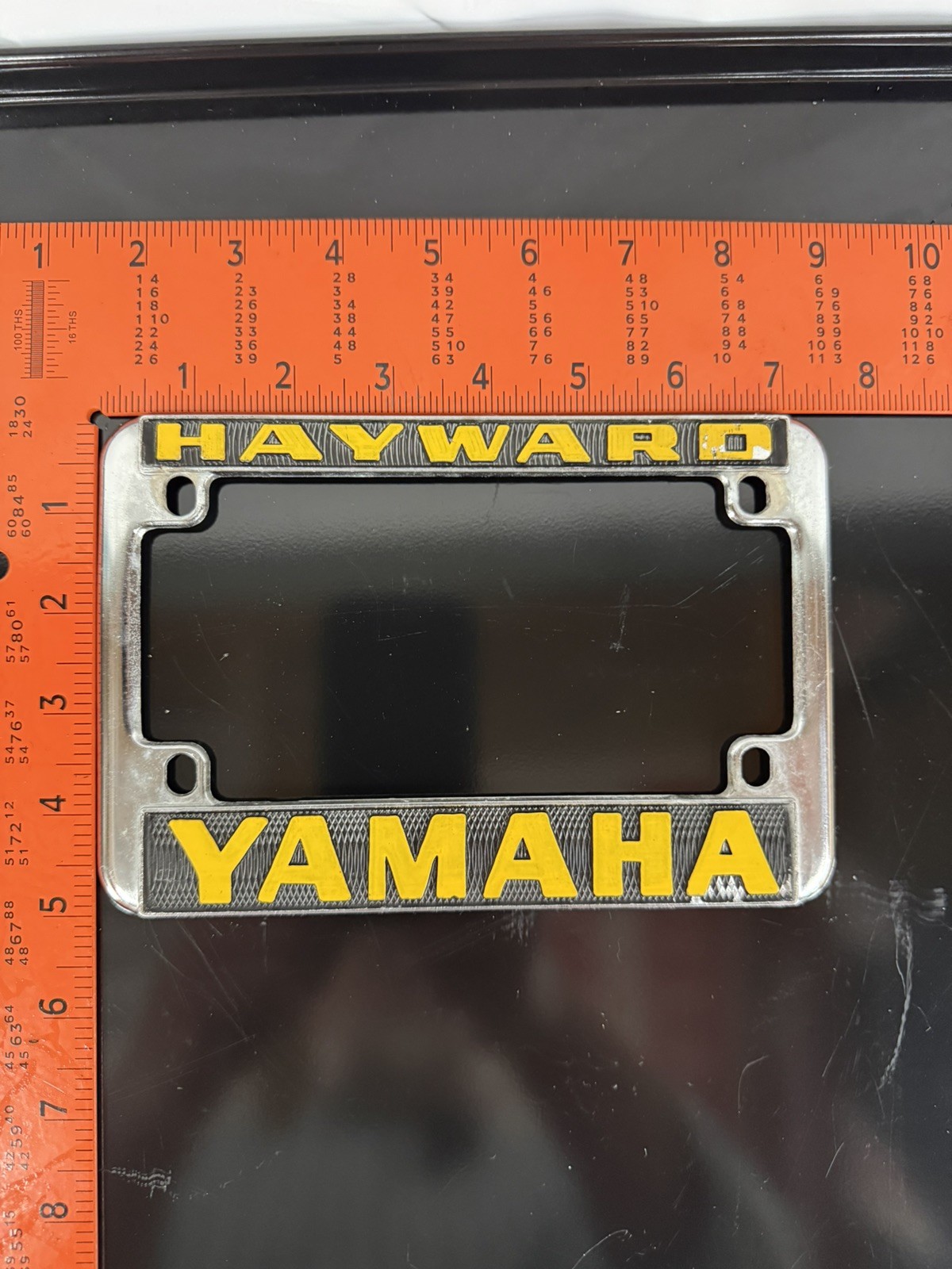 Vintage Hayward Yamaha California Metal Motorcycle License Frame Rare Vintage Hayward Yamaha California Metal Motorcycle License Frame Rare