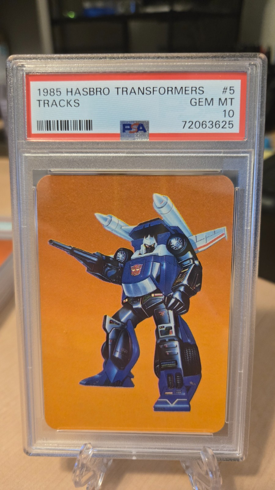 1985 Hasbro Transformers #5 Tracks PSA 10
