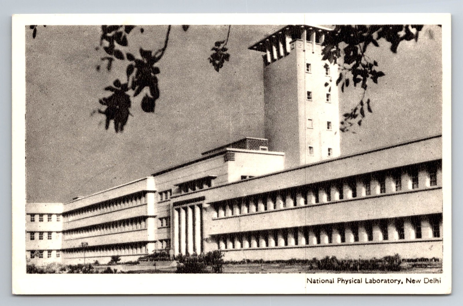 India, New Delhi, National Physical Laboratory, Vintage Postcard India, New Delhi, National Physical Laboratory, Vintage Postcard