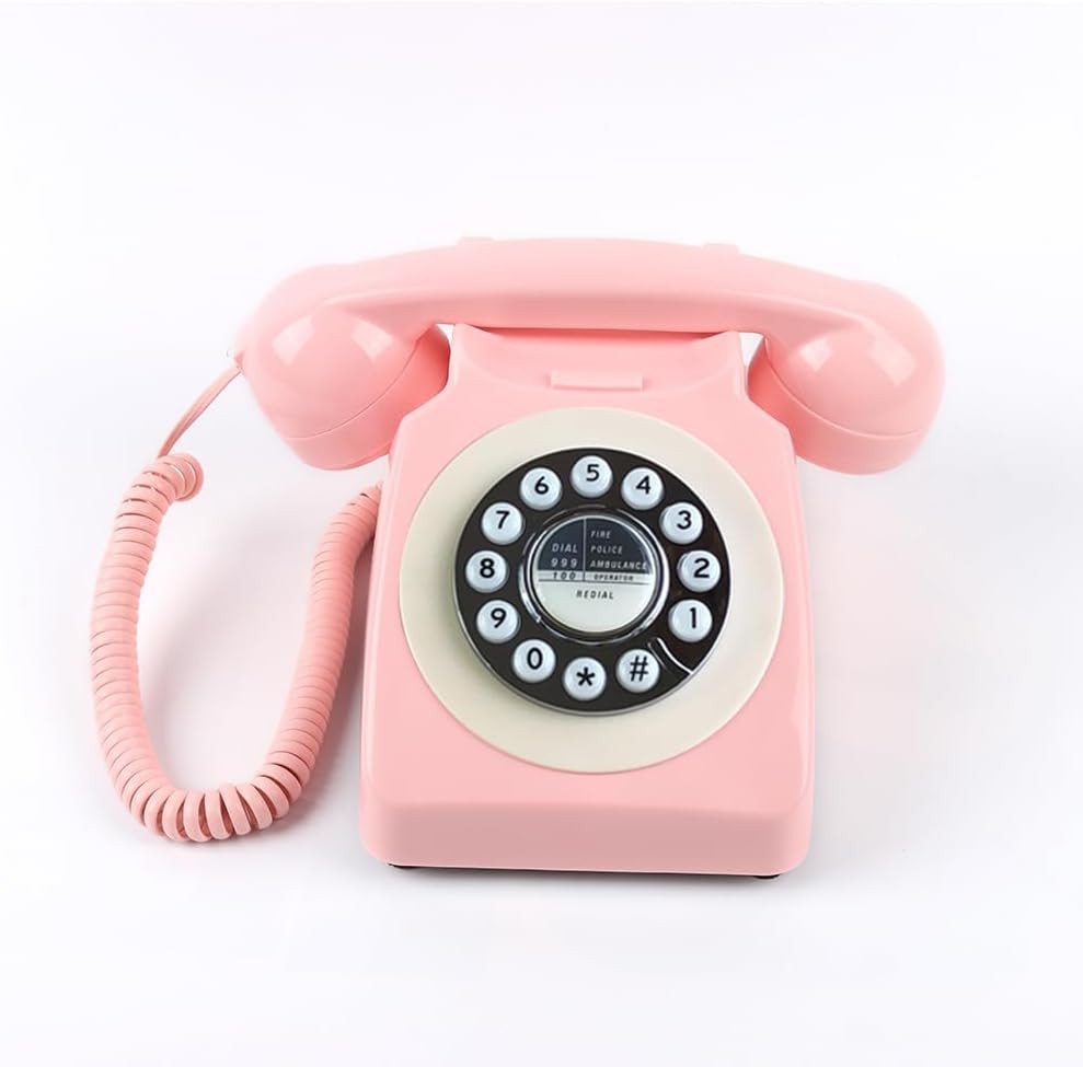 Corded Retro Phone, Vintage Old Phones, Classic 1930'S Antique Landline Phones Corded Retro Phone, Vintage Old Phones, Classic 1930'S Antique Landline Phones