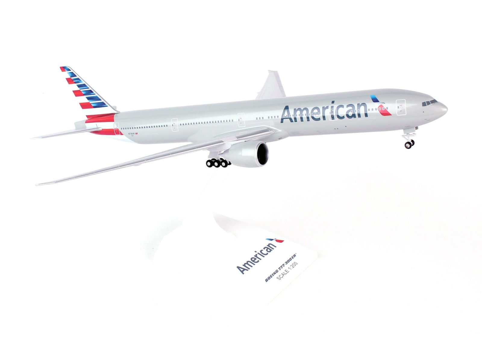 Daron Skymarks SKR715 American 777-300 New Livery Airplane Model Building Kit... Daron Skymarks SKR715 American 777-300 New Livery Airplane Model Building Kit...